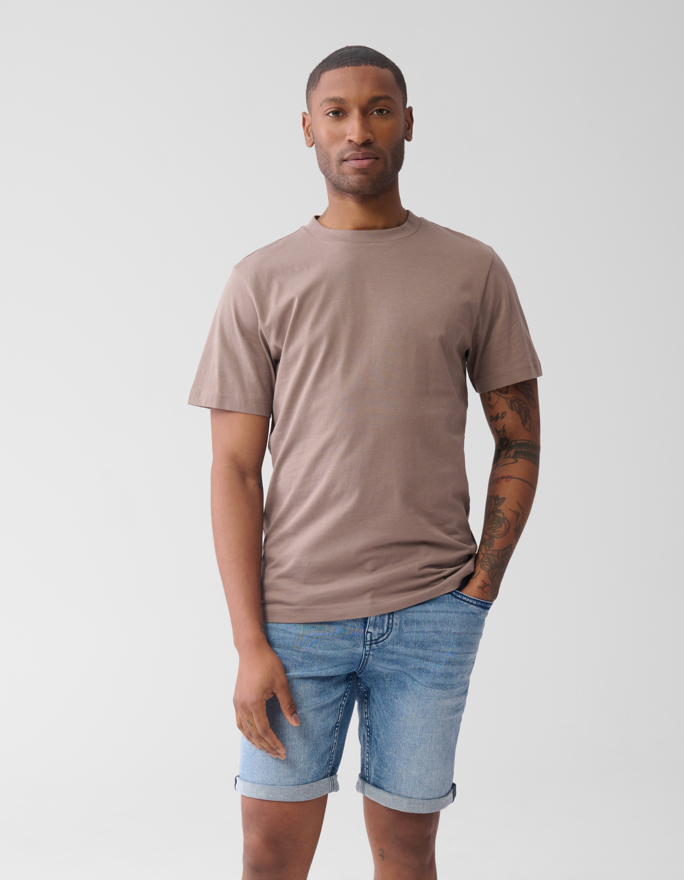 Studio Artwork T-shirt Lichtbruin SHOEBY MEN