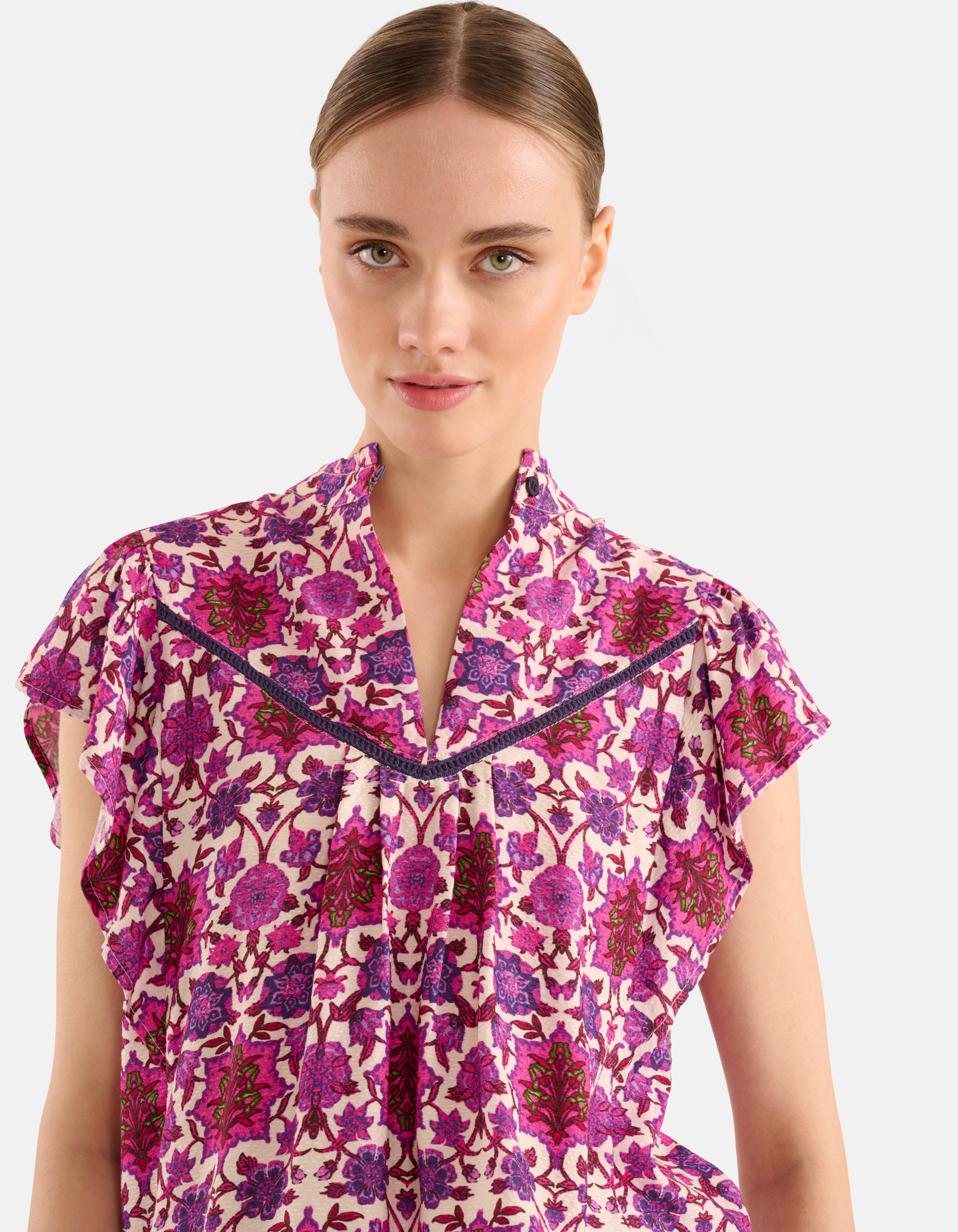 Grafische Print Top Paars SHOEBY WOMEN
