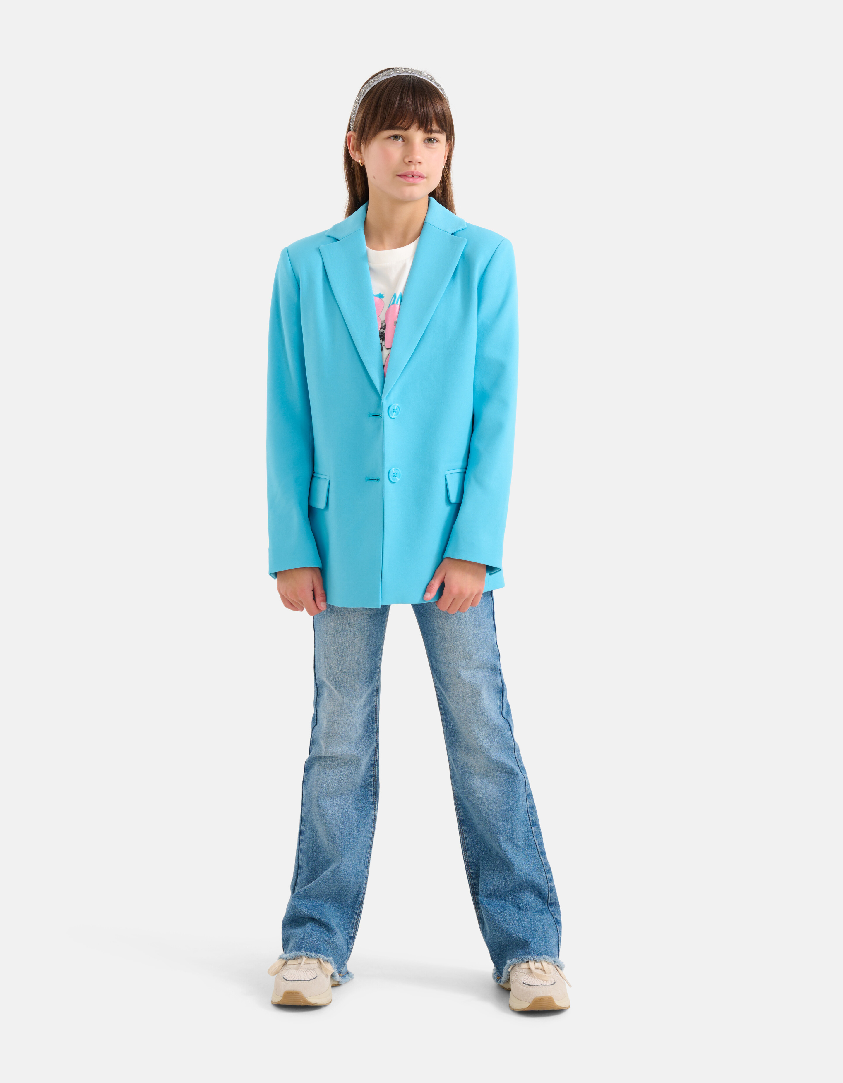 Basis Blazer Blauw SHOEBY GIRLS