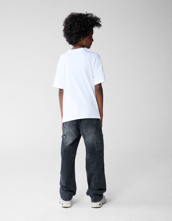 Carpenter Baggy Fit Jeans Donkergrijs SHOEBY BOYS
