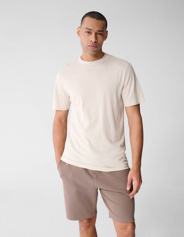 Line Artwork T-shirt Lichtgrijs SHOEBY MEN