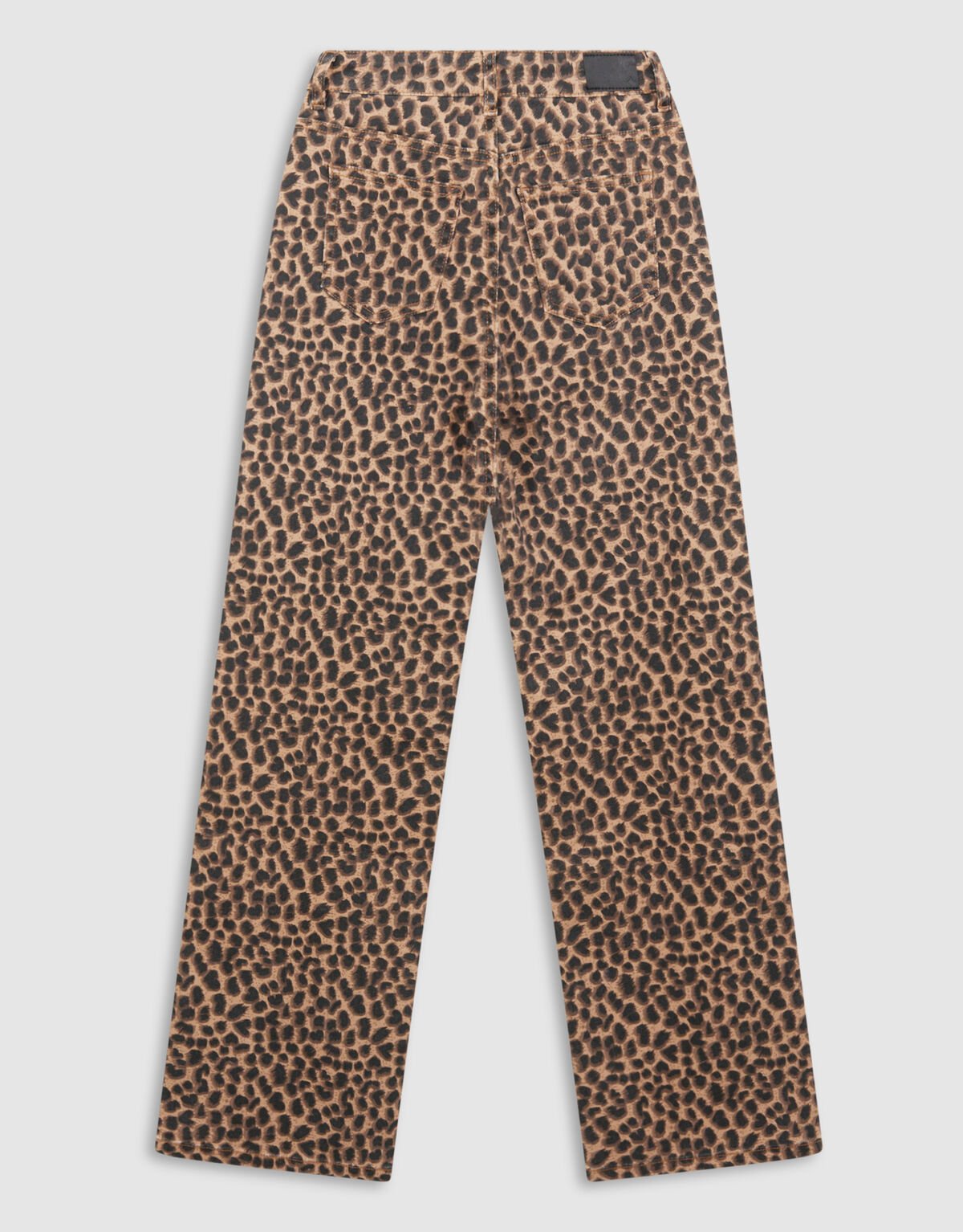 Leopard Straight Fit Broek Bruin SHOEBY GIRLS