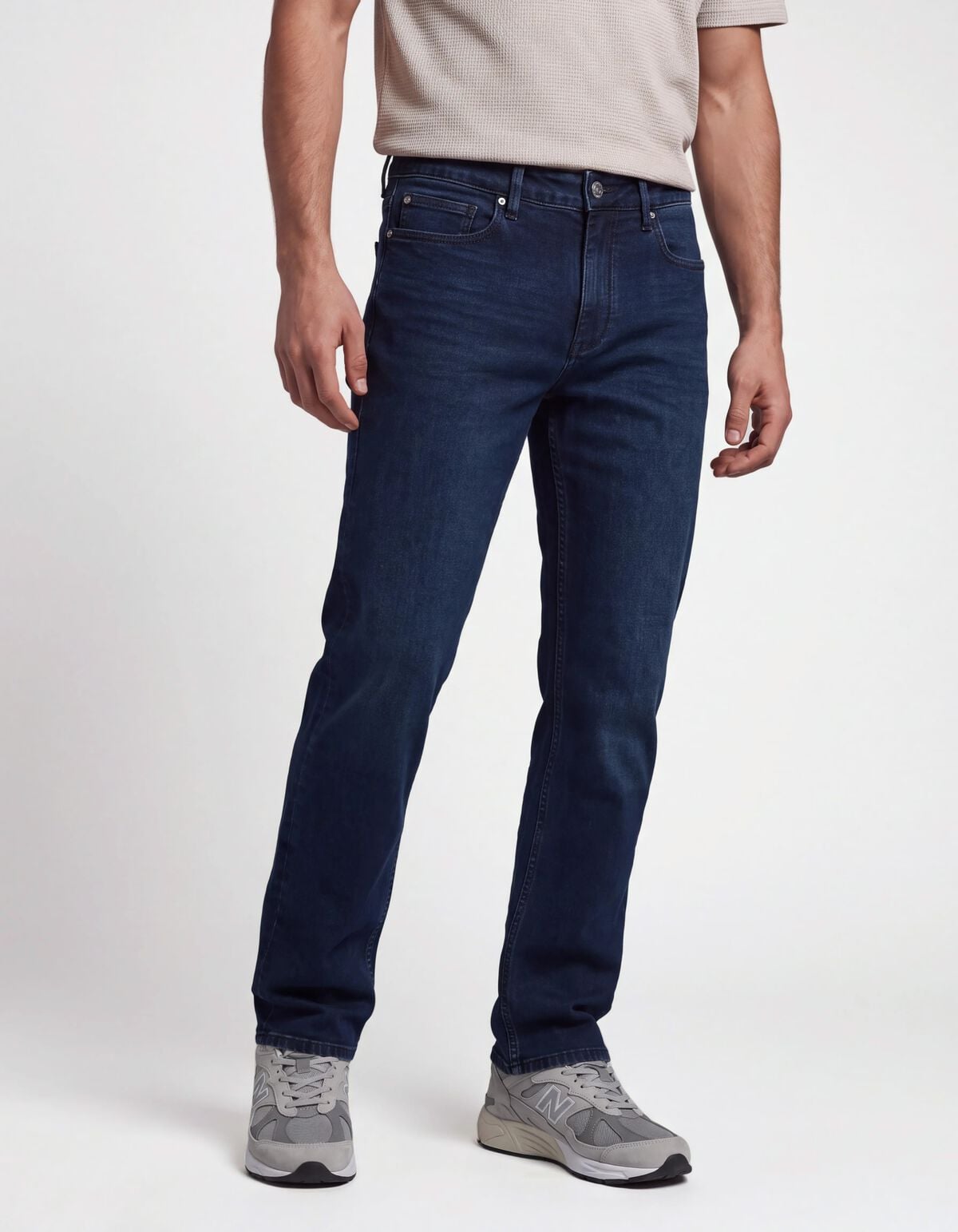 Slim Fit Jeans Blauw/Zwart L32 SHOEBY MEN