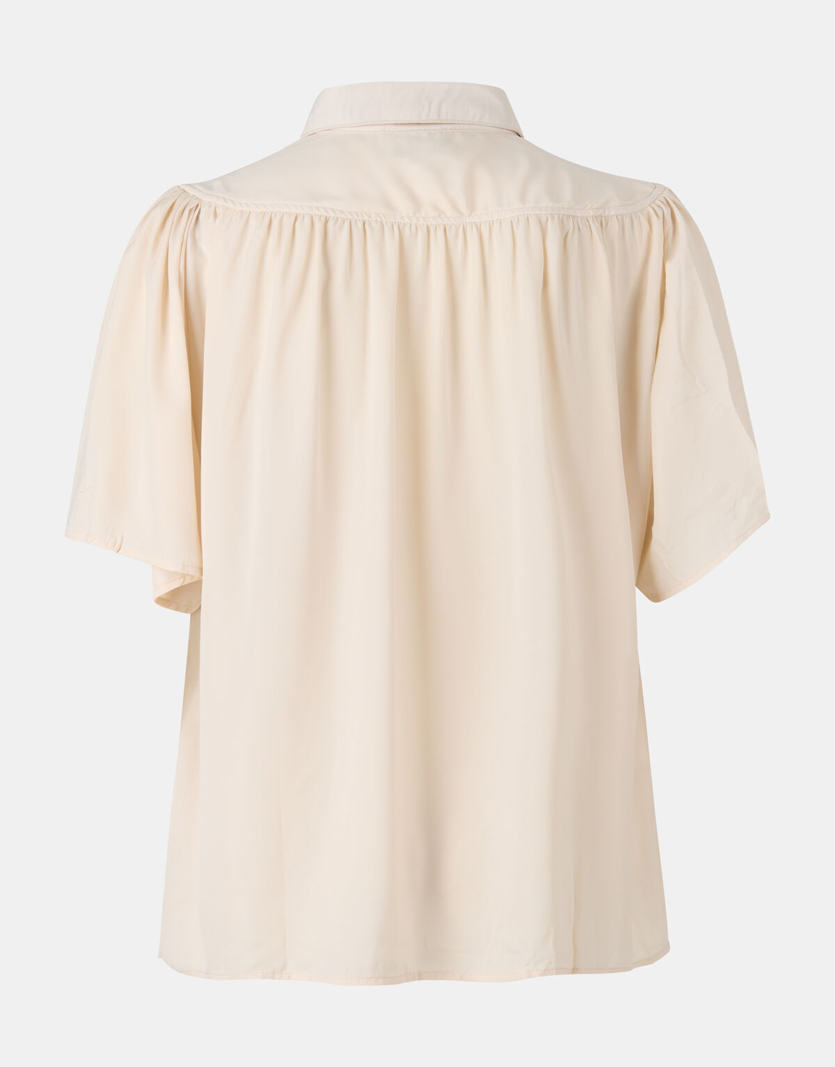 Oversized Satijnen Blouse Beige SHOEBY WOMEN
