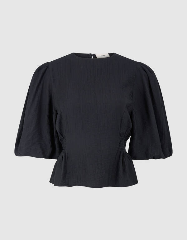 Smock Puff Top Zwart SHOEBY WOMEN