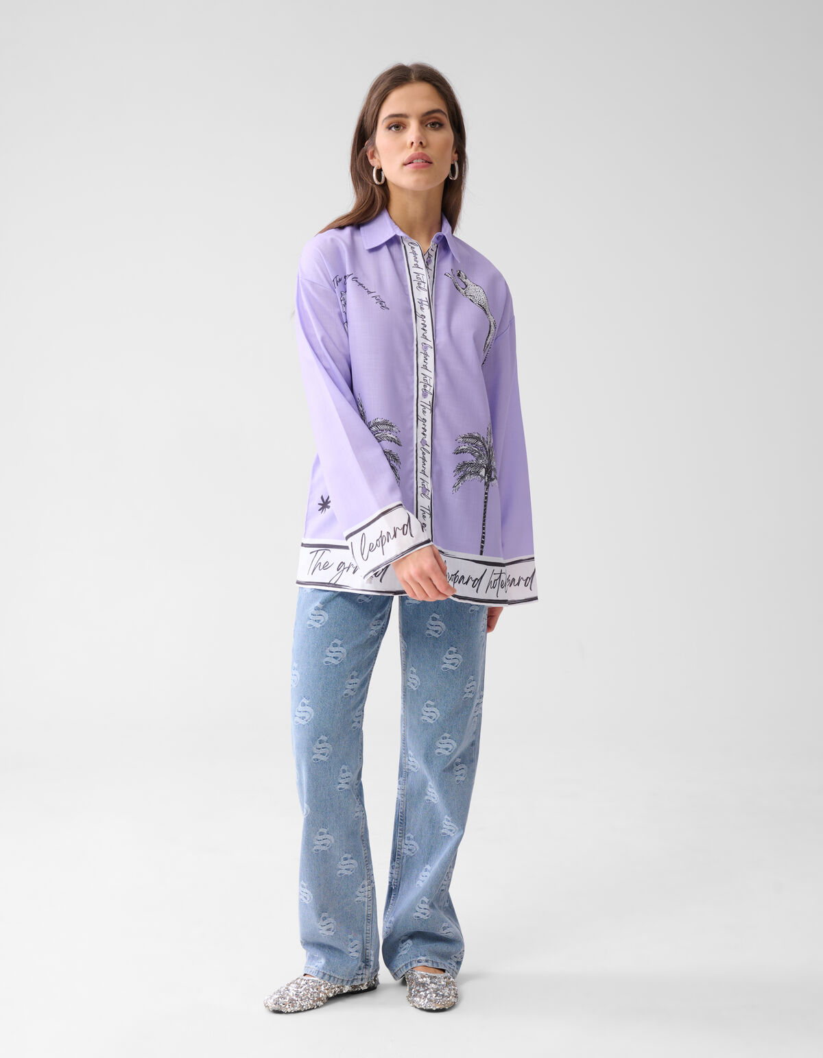 Printed Blouse Paars SHOEBY WOMEN