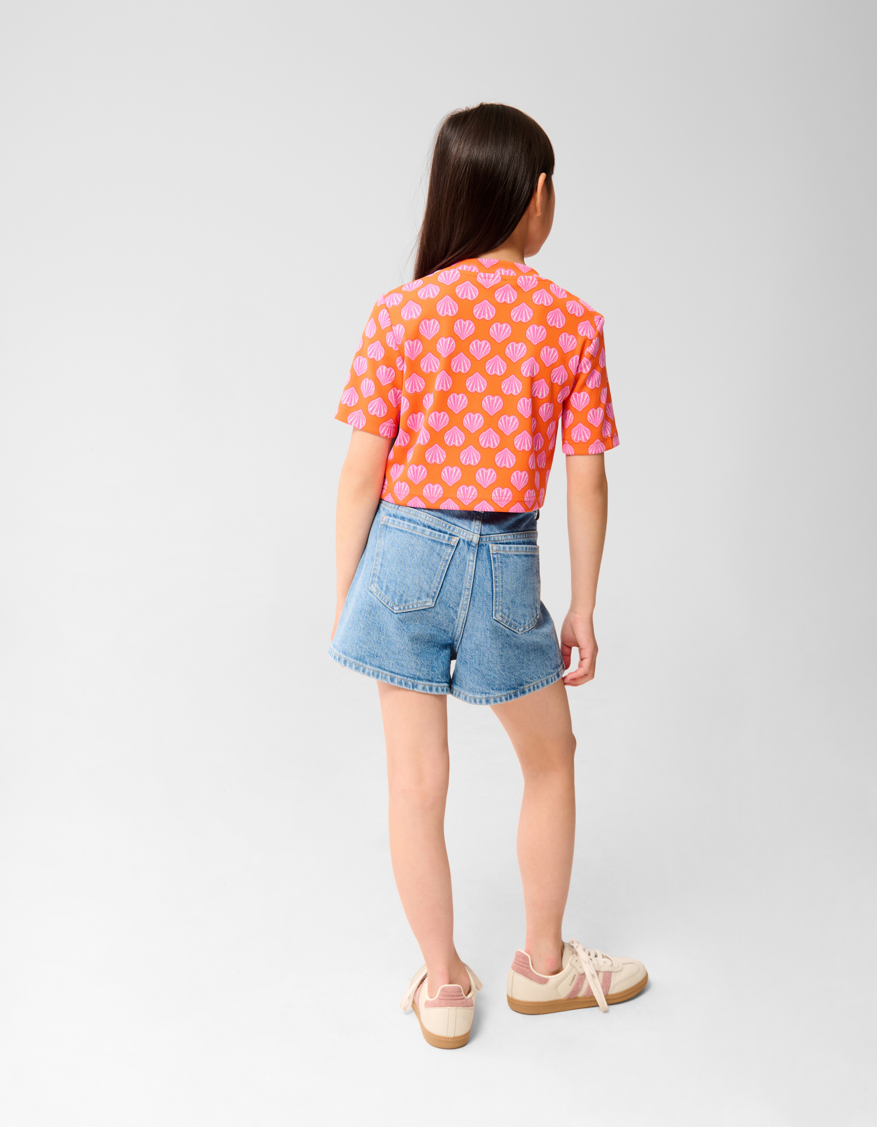 Schelpen Crop Top Oranje SHOEBY GIRLS