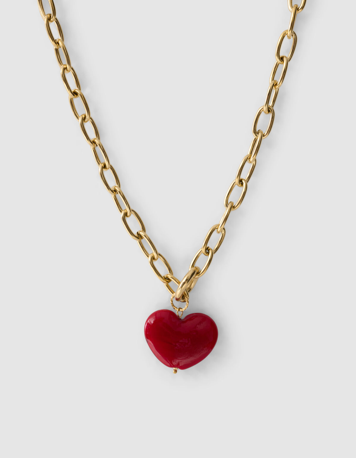 Big Heart Ketting Goud SHOEBY ACCESSOIRES