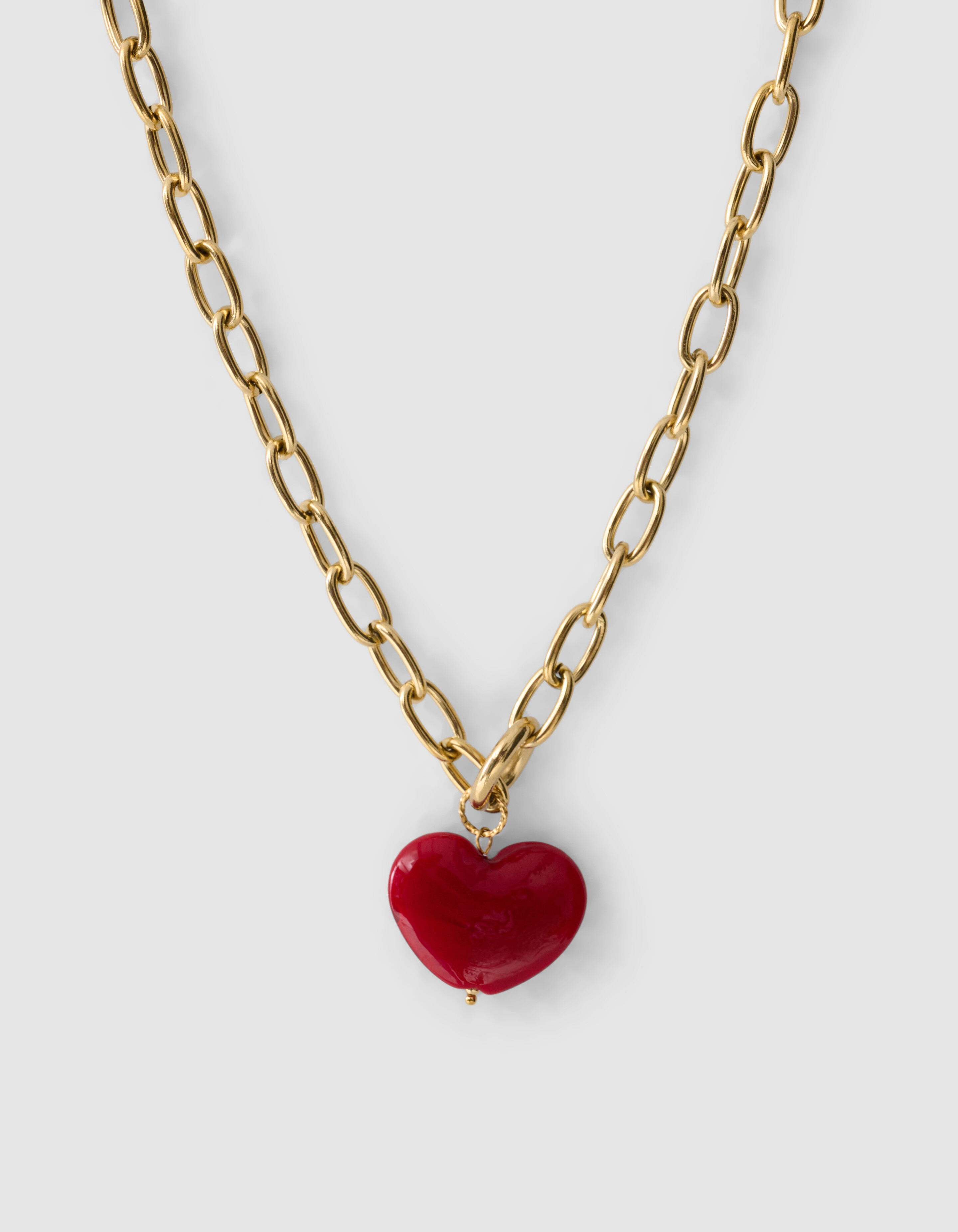 Big Heart Ketting Goud SHOEBY ACCESSOIRES