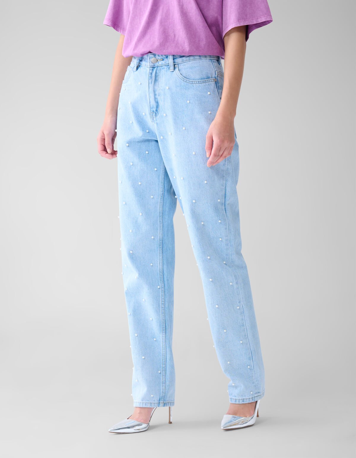 Parel Wide Leg Jeans Lichtblauw SHOEBY WOMEN