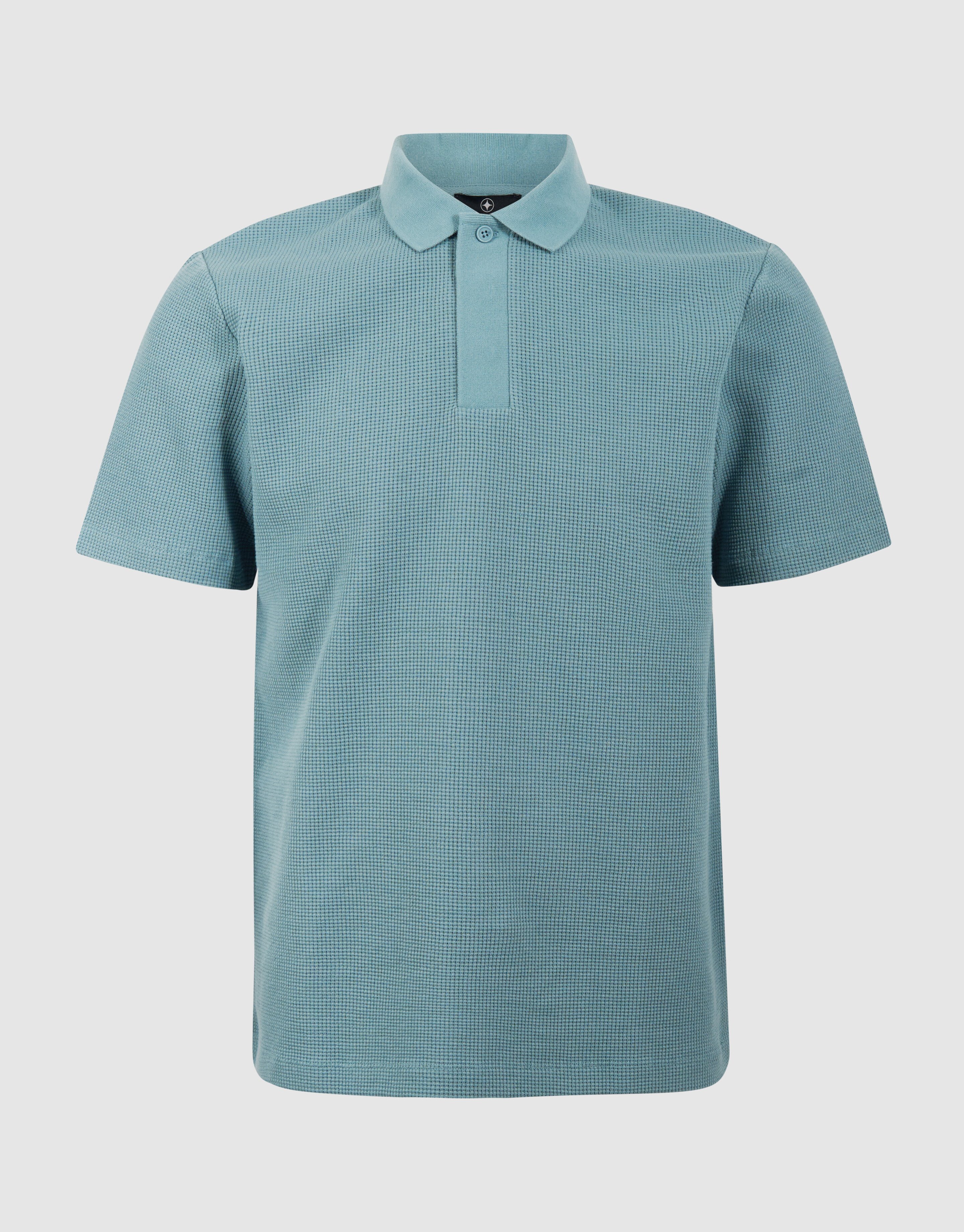 Waffle Polo Donkergroen SHOEBY MEN