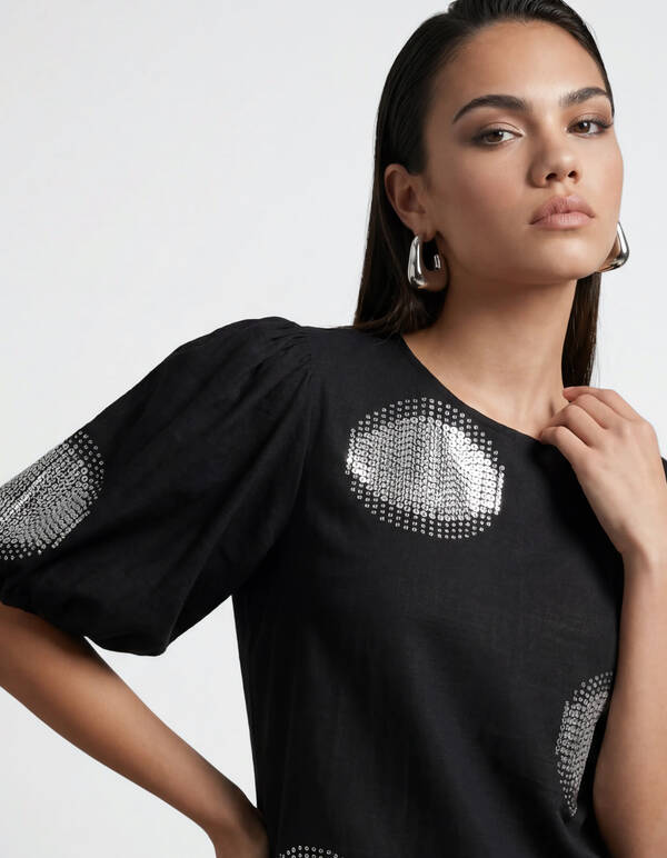 Polka Top Zwart SHOEBY WOMEN