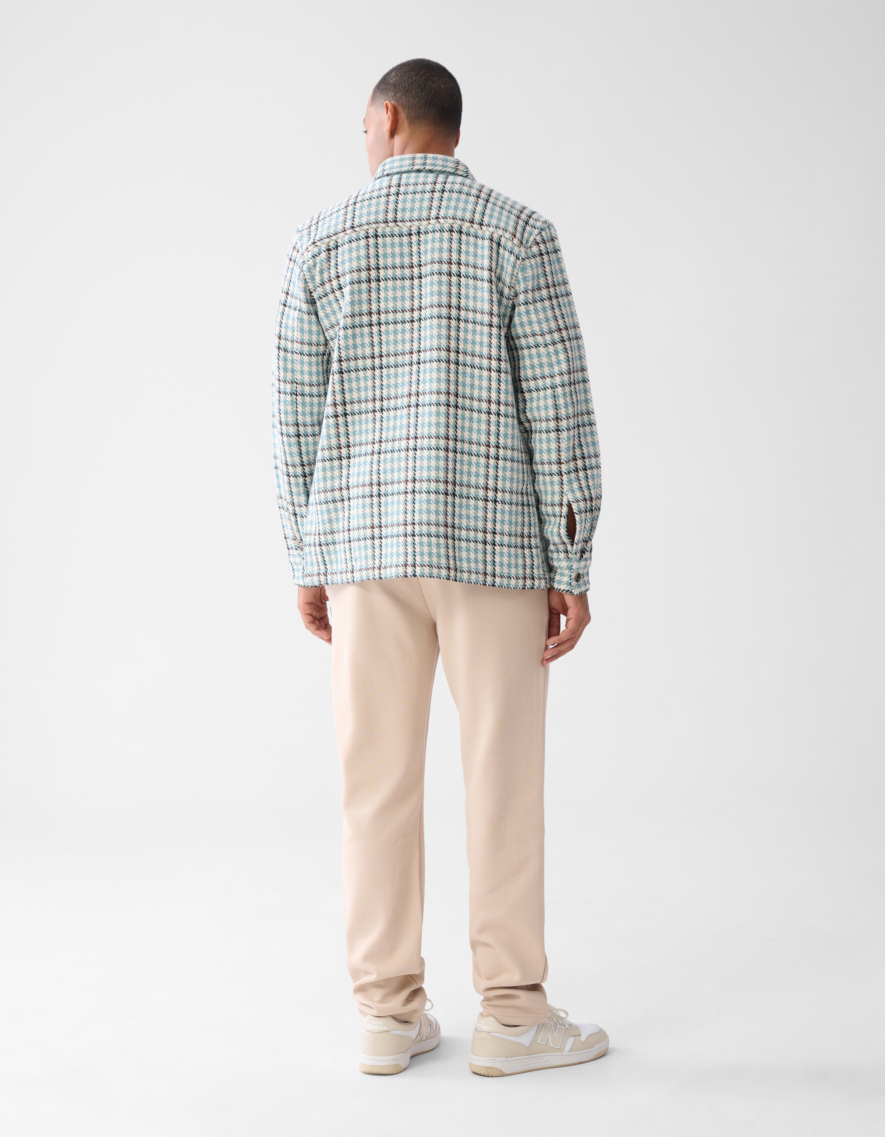 Ruiten Overshirt Lichtblauw SHOEBY MEN