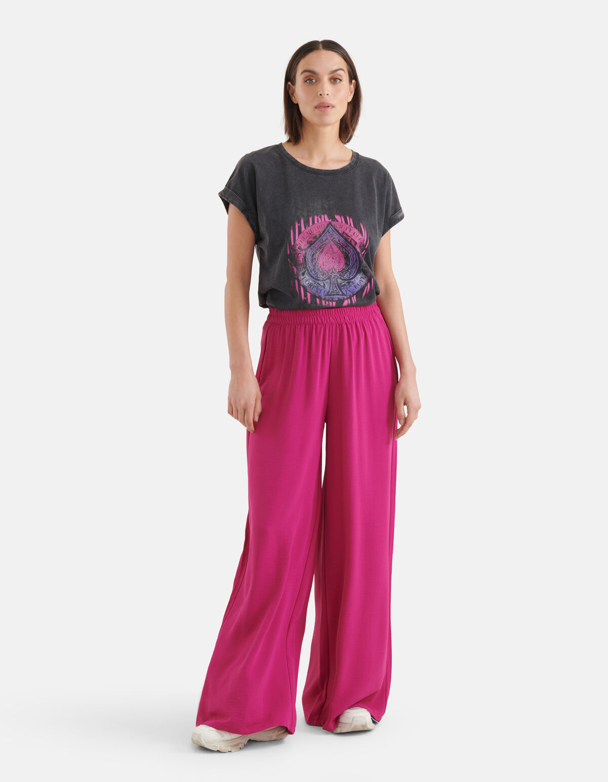 Loose Fit Broek Roze SHOEBY WOMEN
