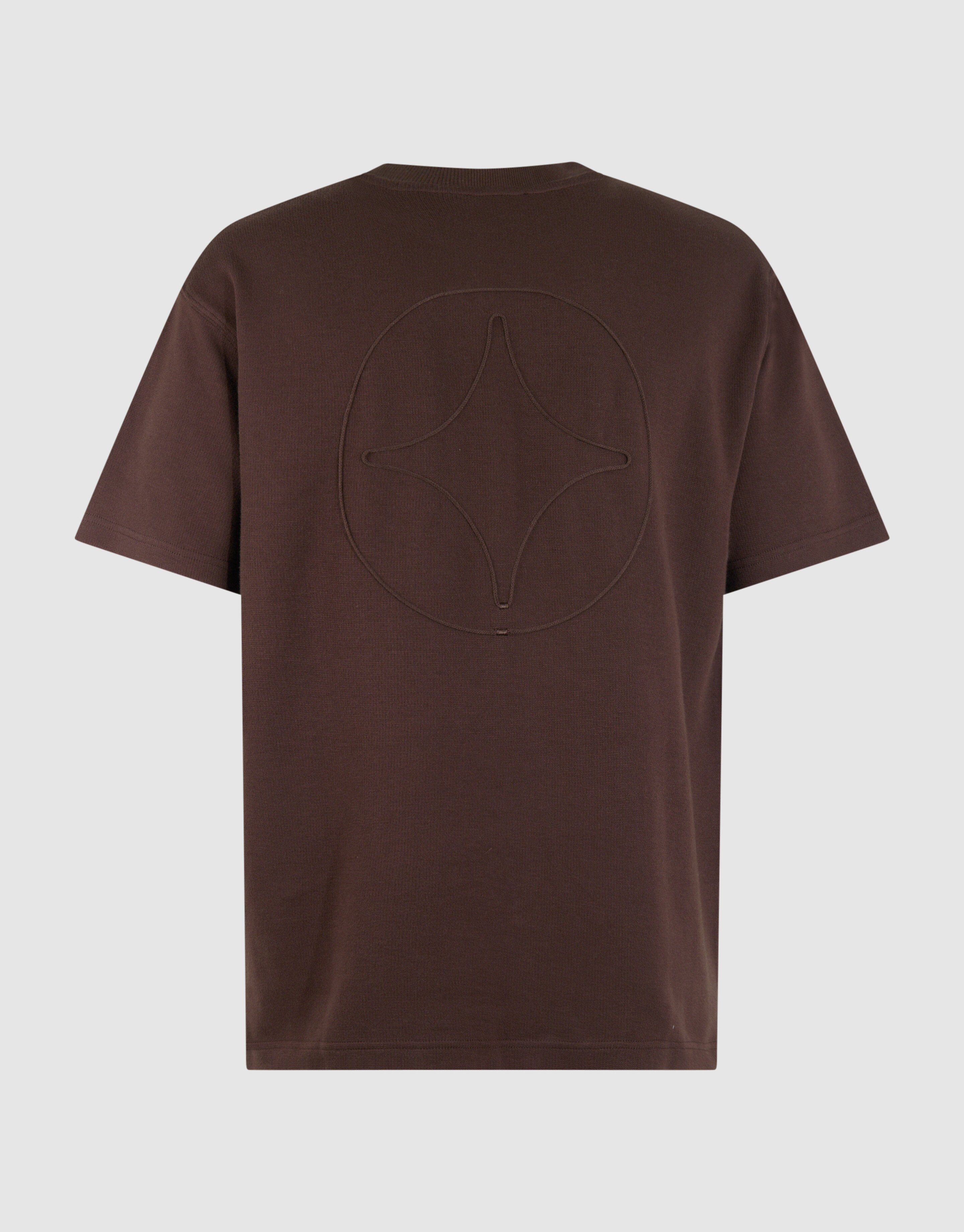 Cord Pocket T-shirt Donkerbruin SHOEBY MEN