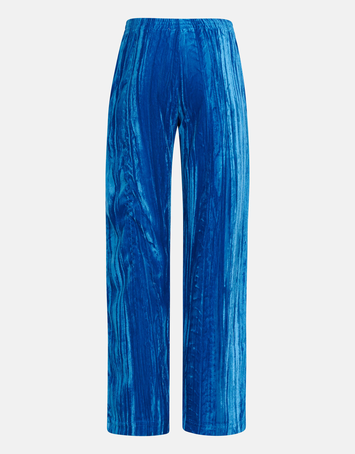 Velvet Wide Leg Broek Blauw SHOEBY GIRLS