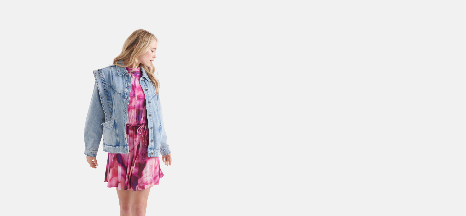 Destroyed Spijkerjack Blauw By Nicolette SHOEBY WOMEN