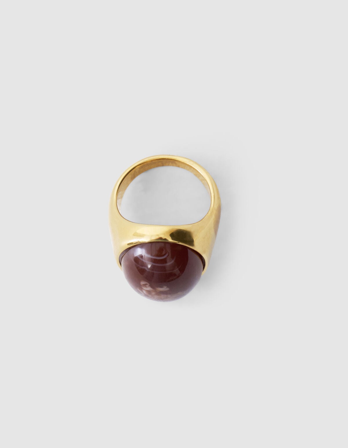 Stone Ring Bruin/Goud SHOEBY ACCESSOIRES