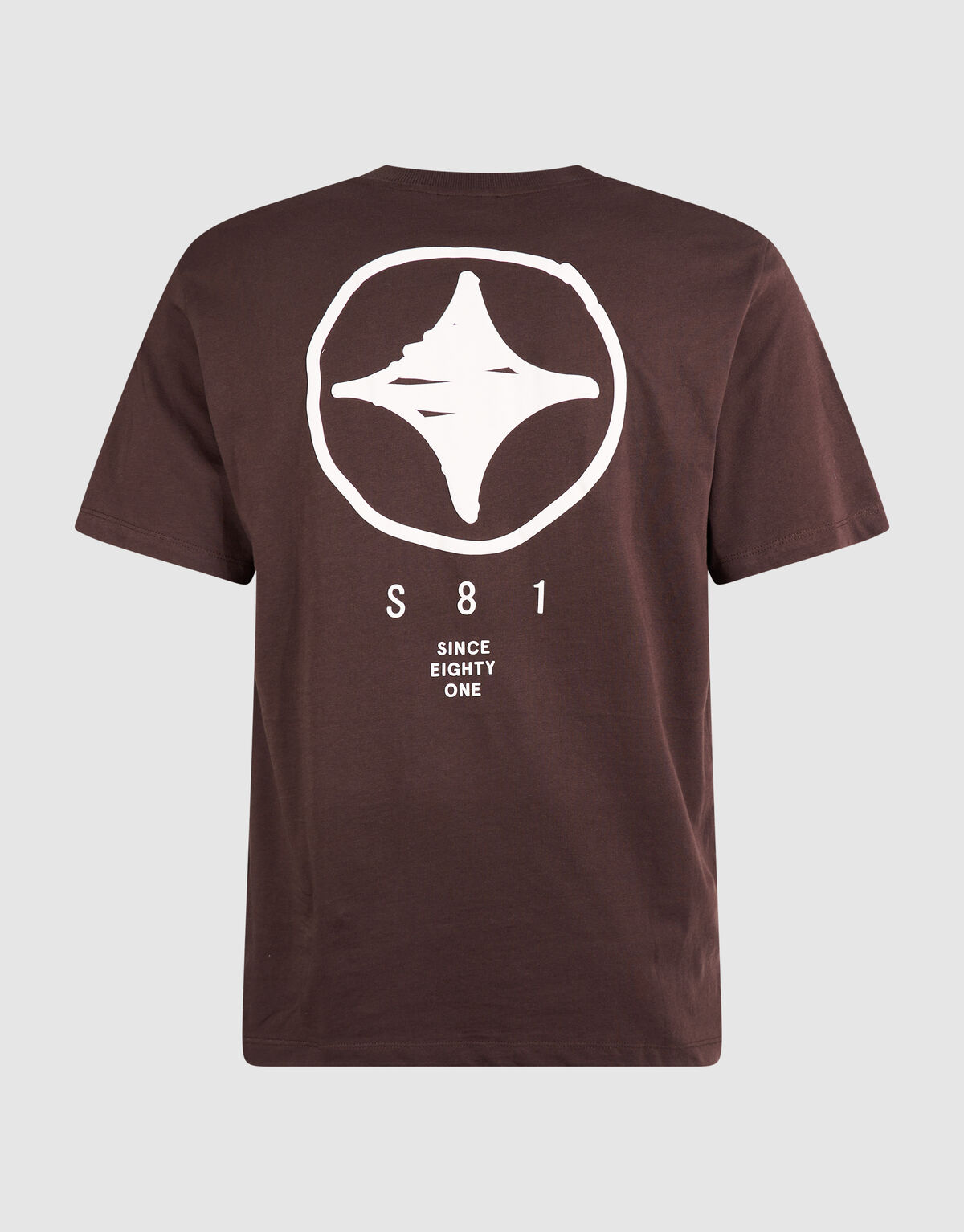 Scratched Artwork T-shirt Donkerbruin SHOEBY MEN