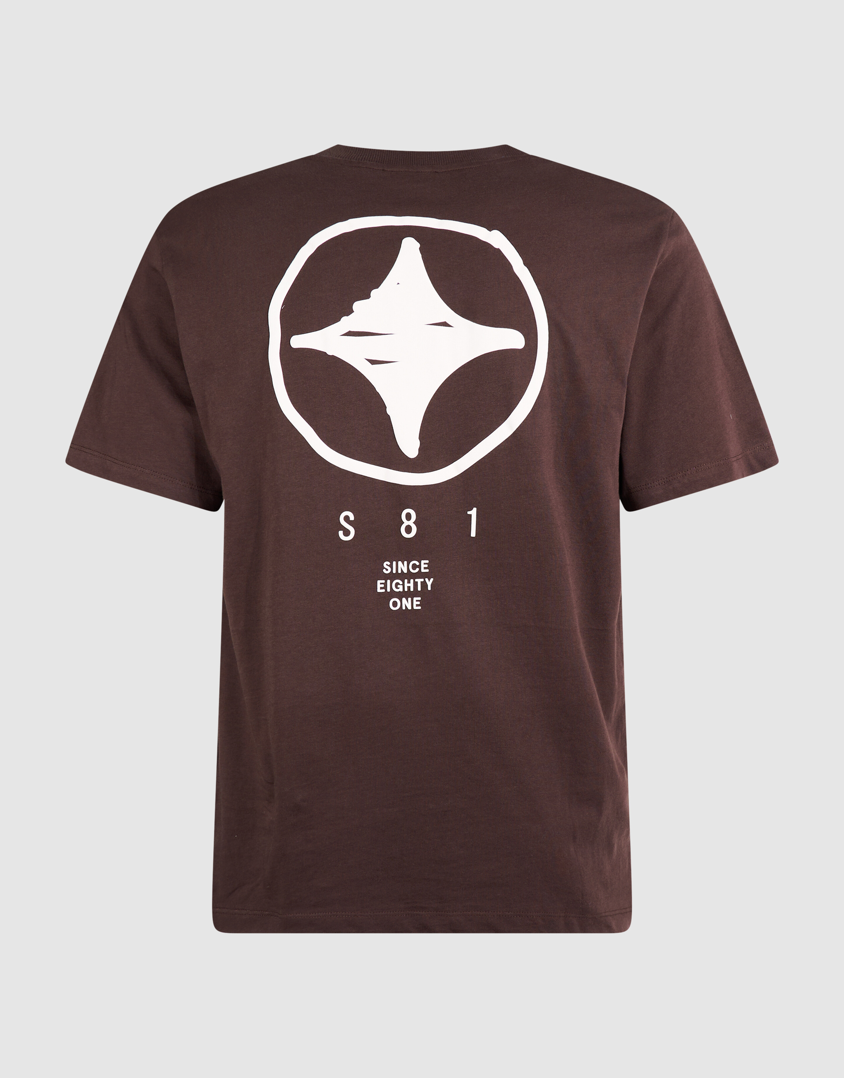 Scratched Artwork T-shirt Donkerbruin SHOEBY MEN