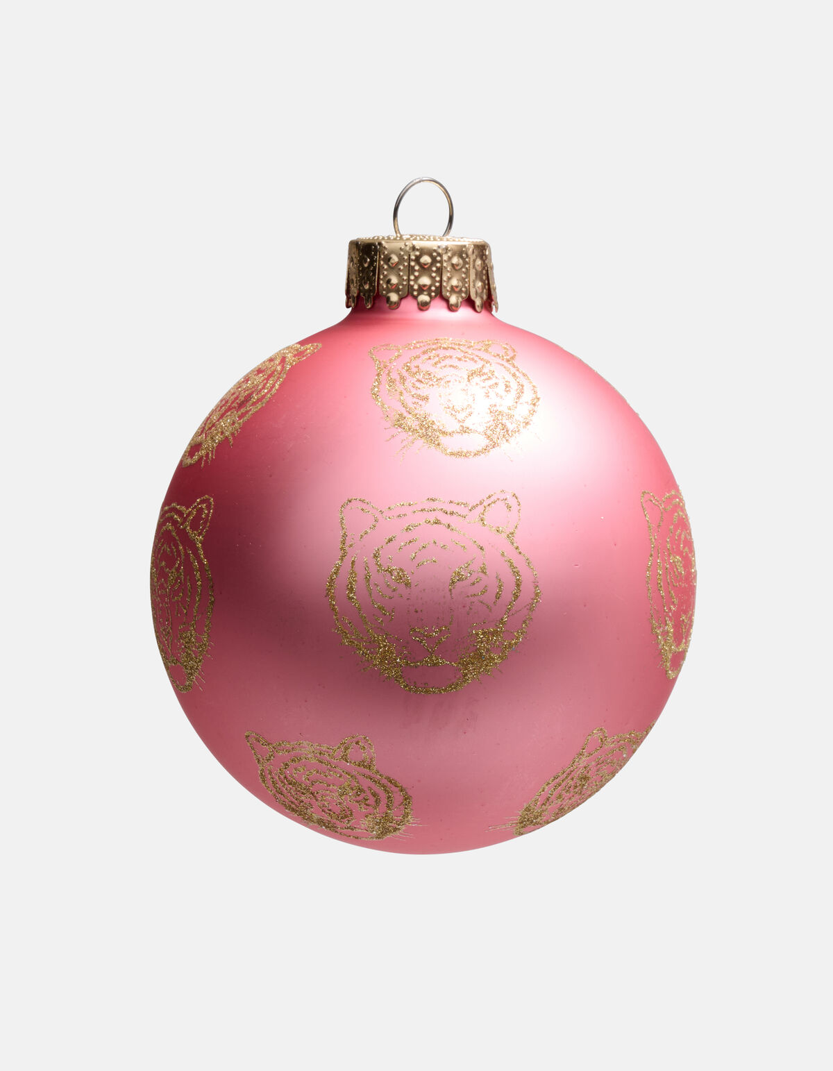 Leopard Kerstbal Roze By Fred SHOEBY ACCESSOIRES