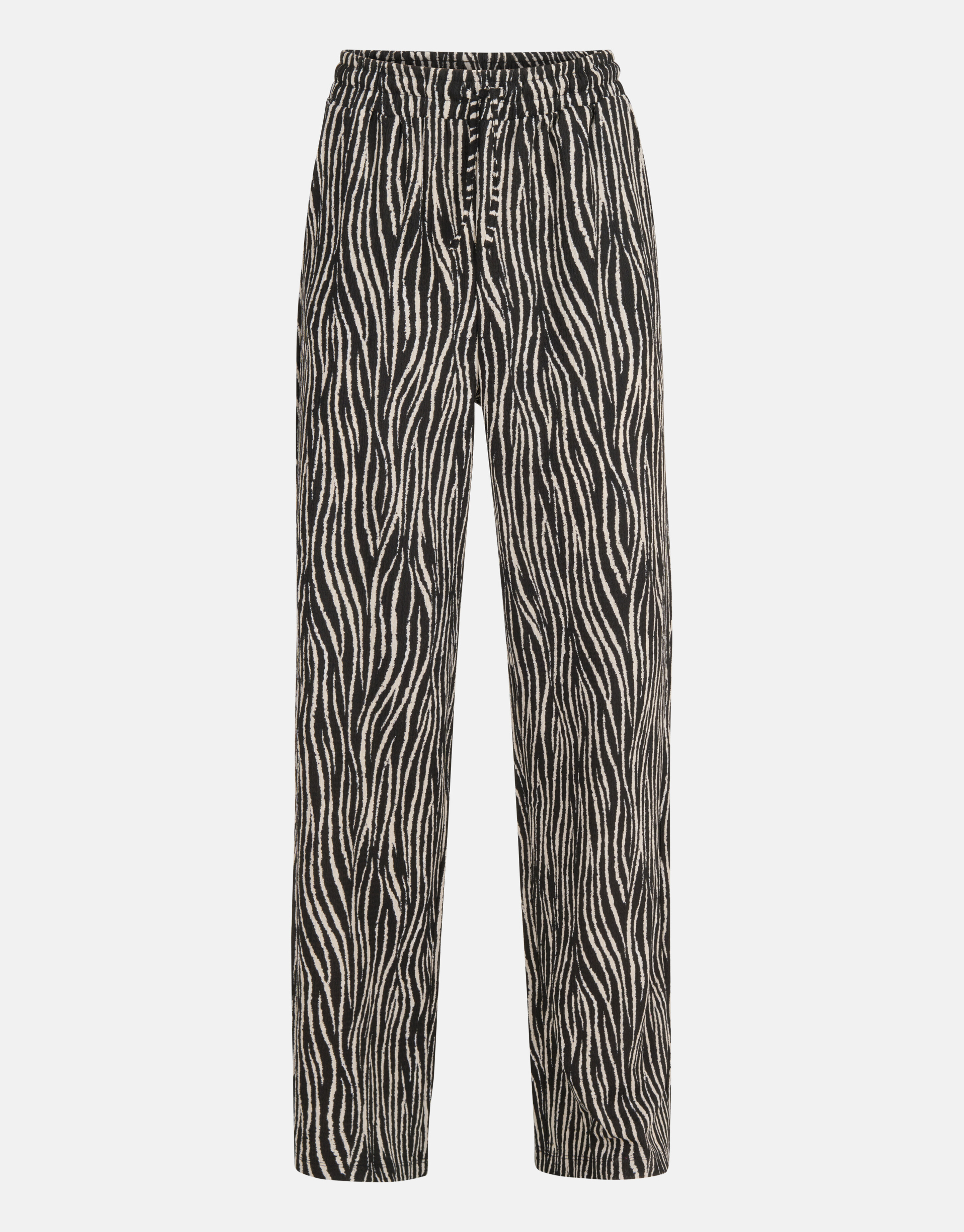 Crinkle Wide Leg Broek Zwart SHOEBY WOMEN