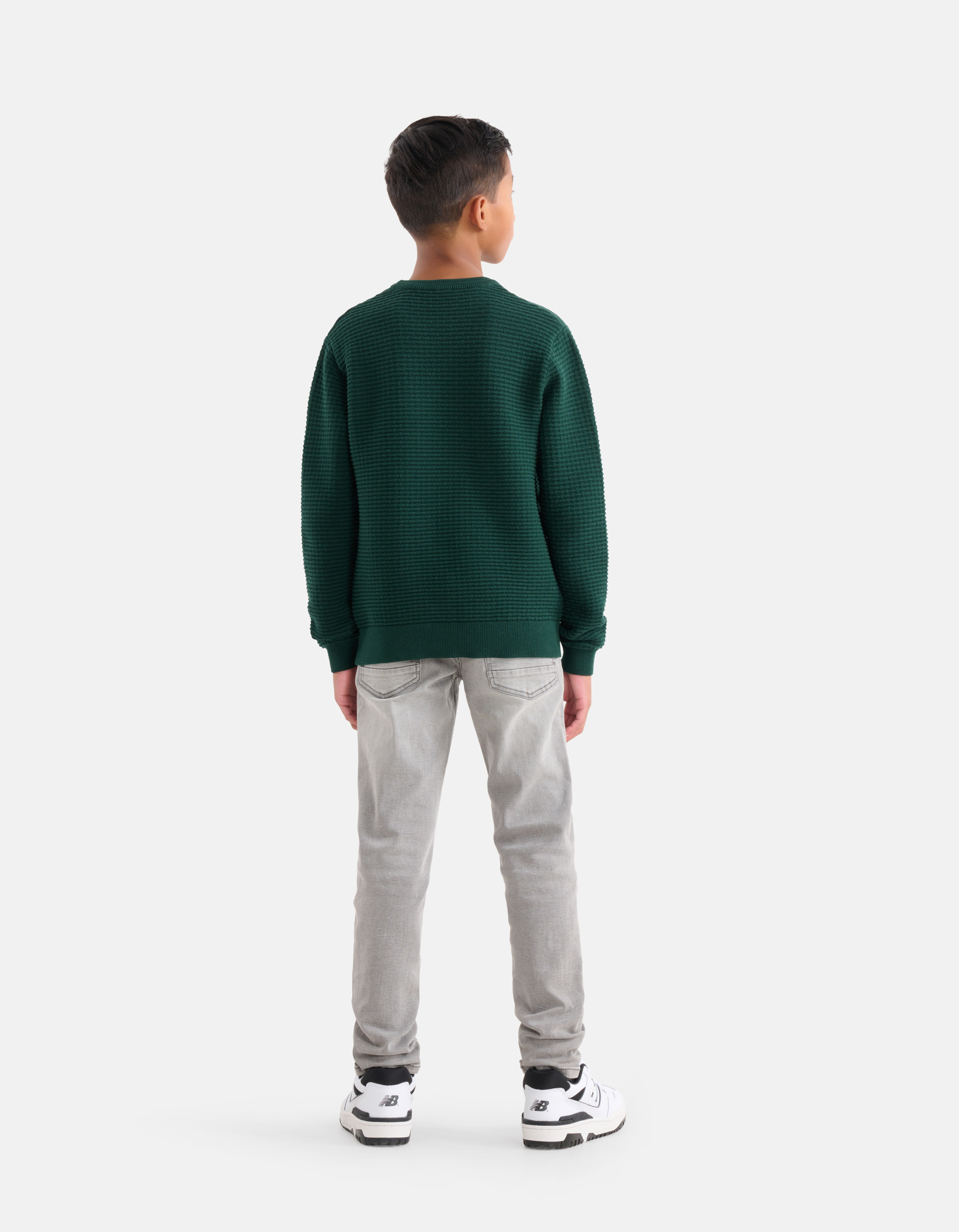 Structuur Trui Donkergroen SHOEBY BOYS