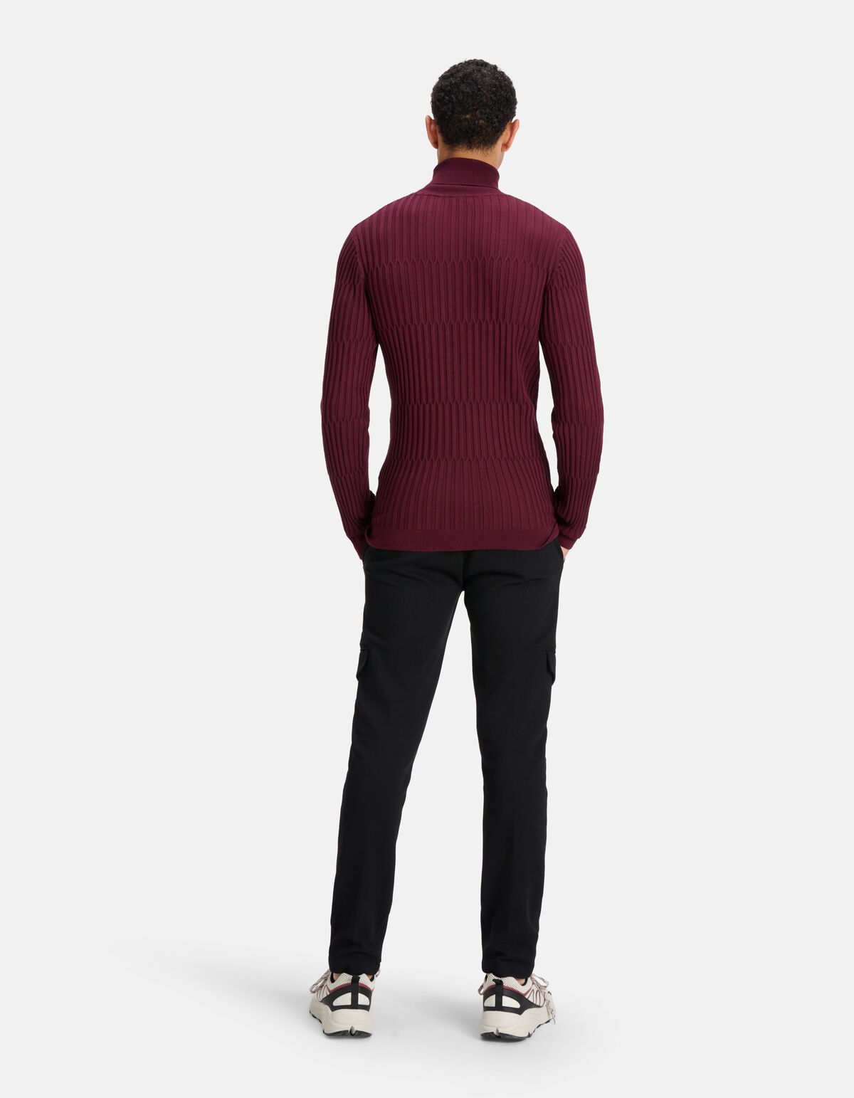 Gestreepte Coltrui Donkerrood SHOEBY MEN