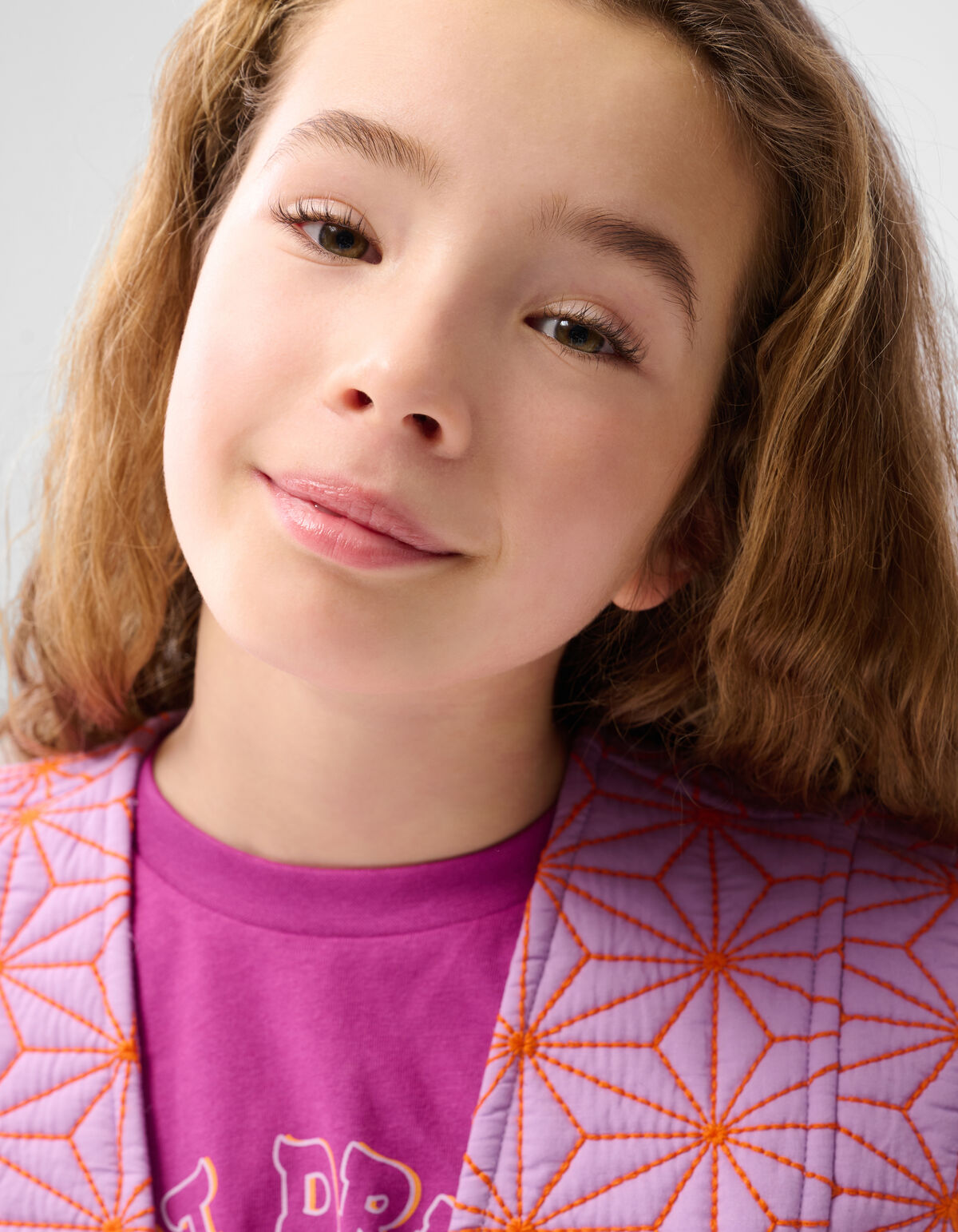Stitched Structuur Gilet Lichtpaars SHOEBY GIRLS