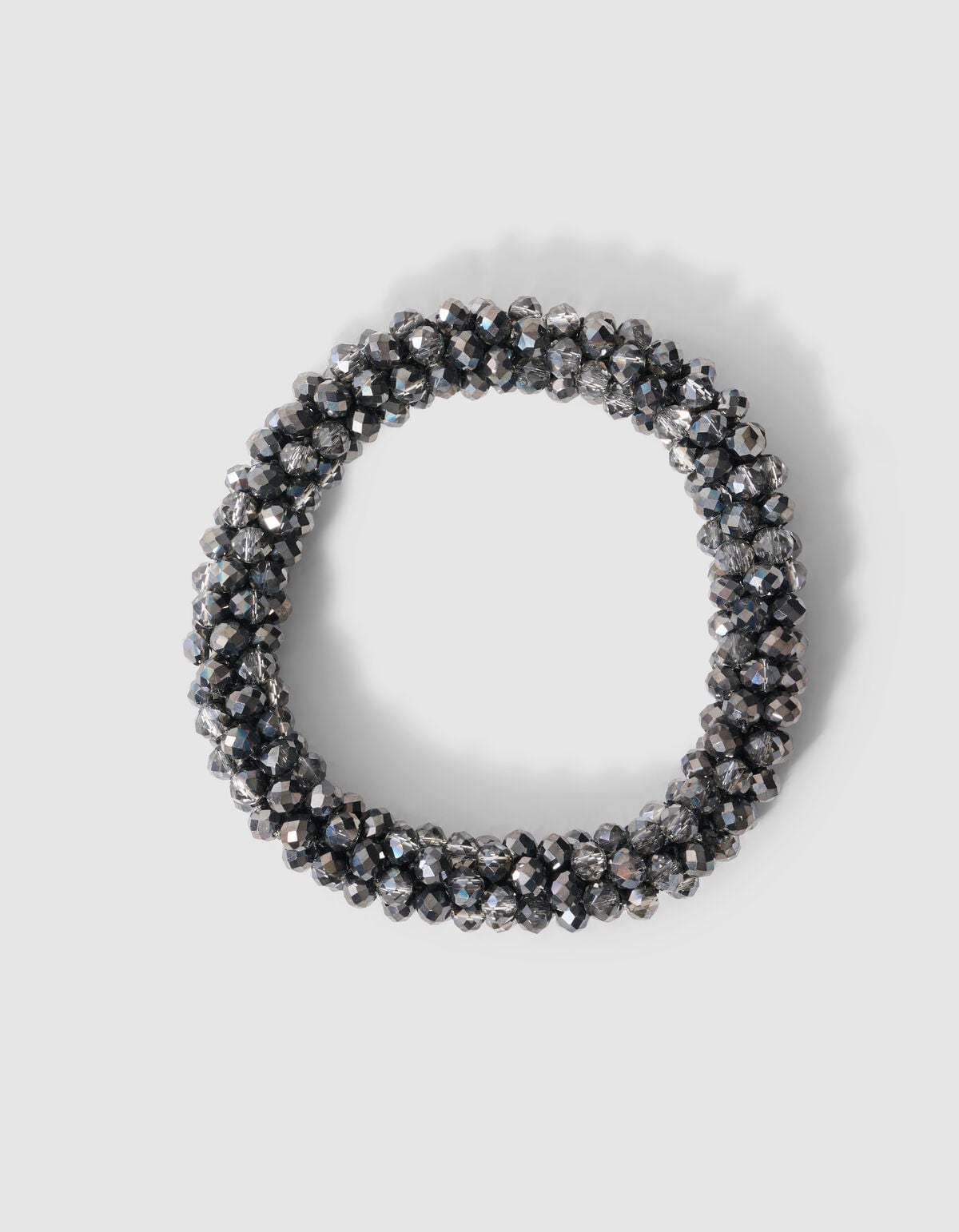 Beaded Elastieken Armband Zilver SHOEBY ACCESSOIRES