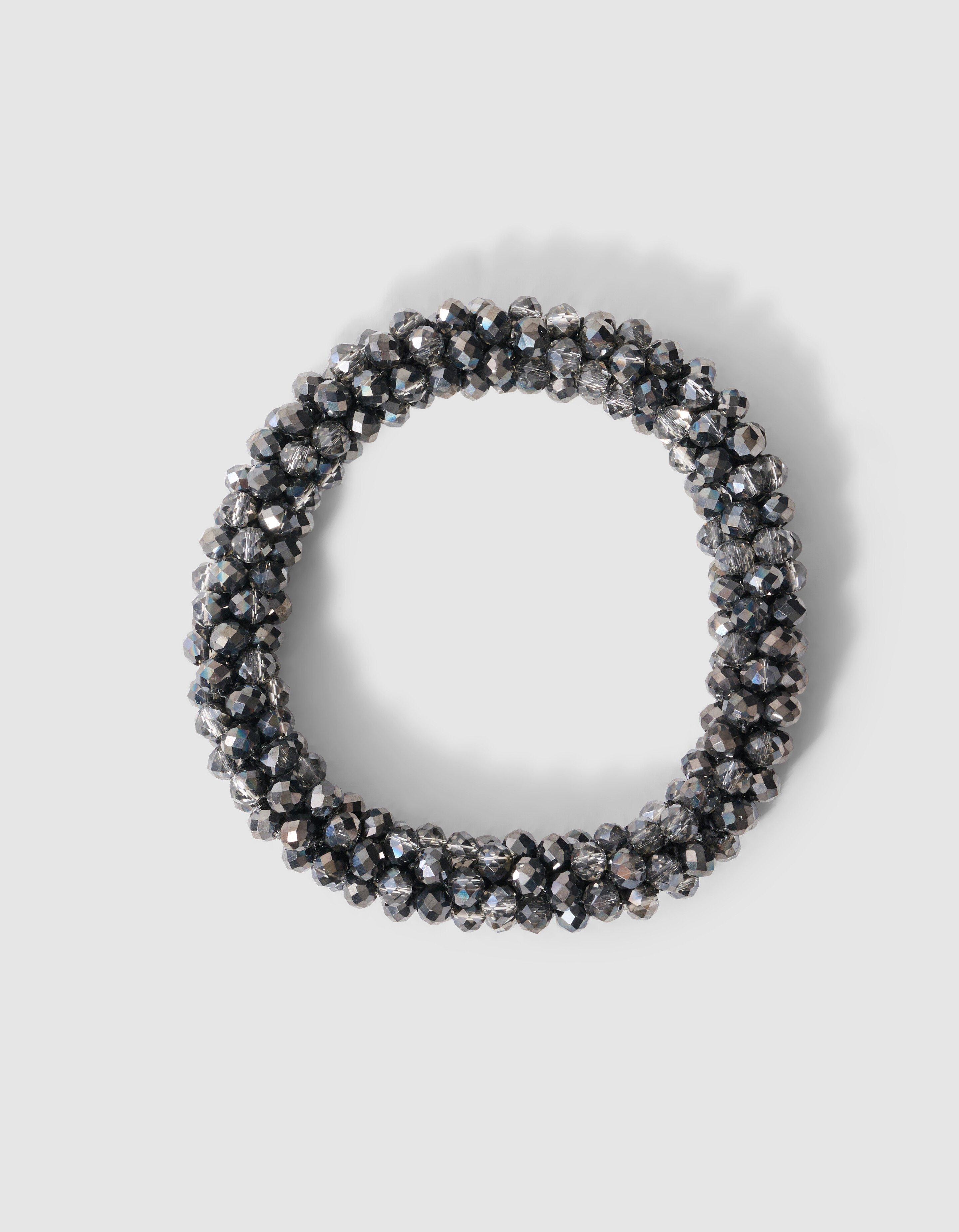 Beaded Elastieken Armband Zilver SHOEBY ACCESSOIRES