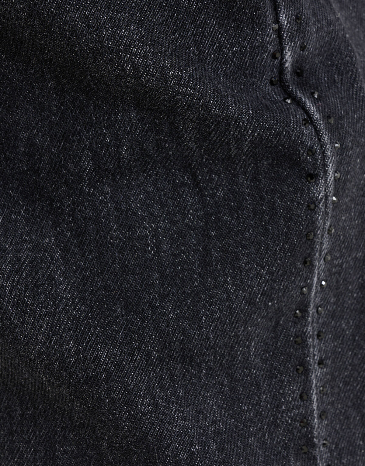 Strass Wide Leg Jeans Donkergrijs L32 By Mieke SHOEBY WOMEN