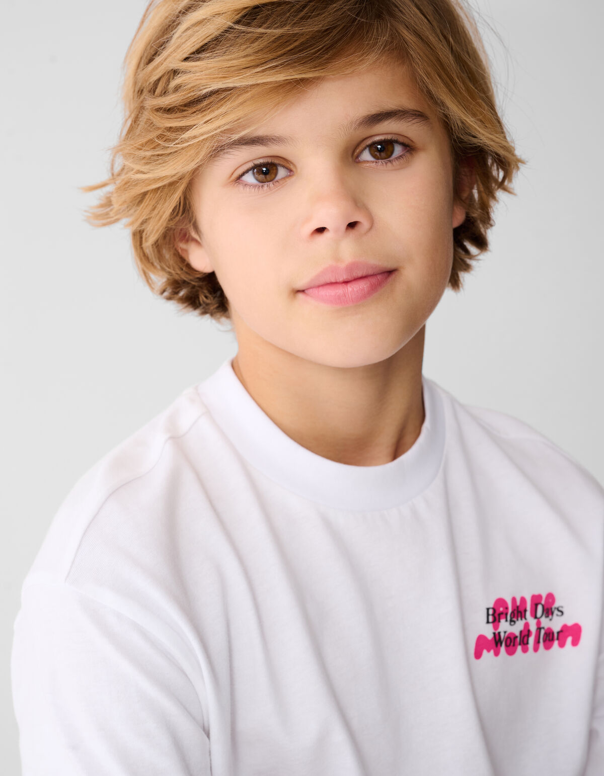 Tour Artwork T-shirt Wit SHOEBY BOYS