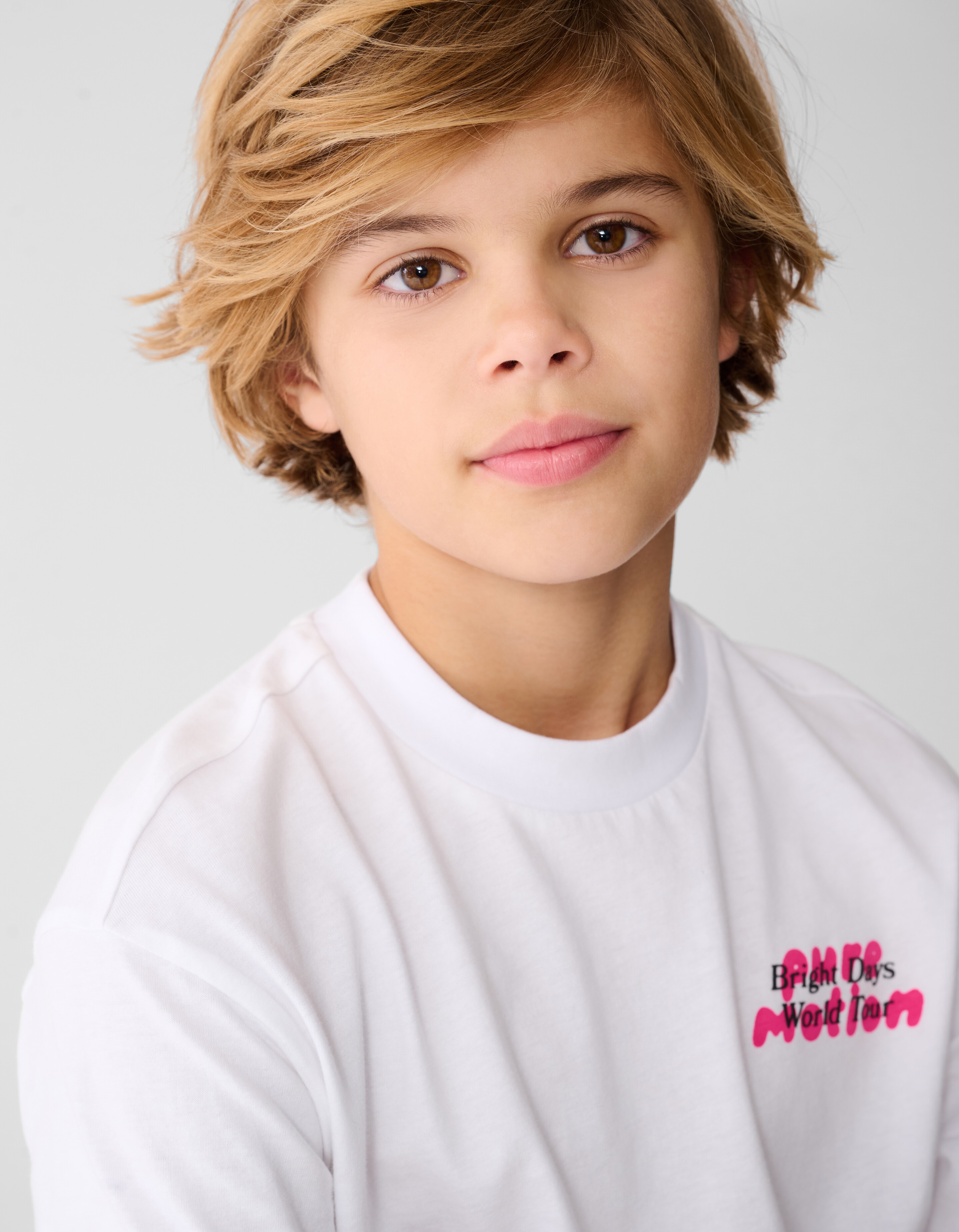 Tour Artwork T-shirt Wit SHOEBY BOYS