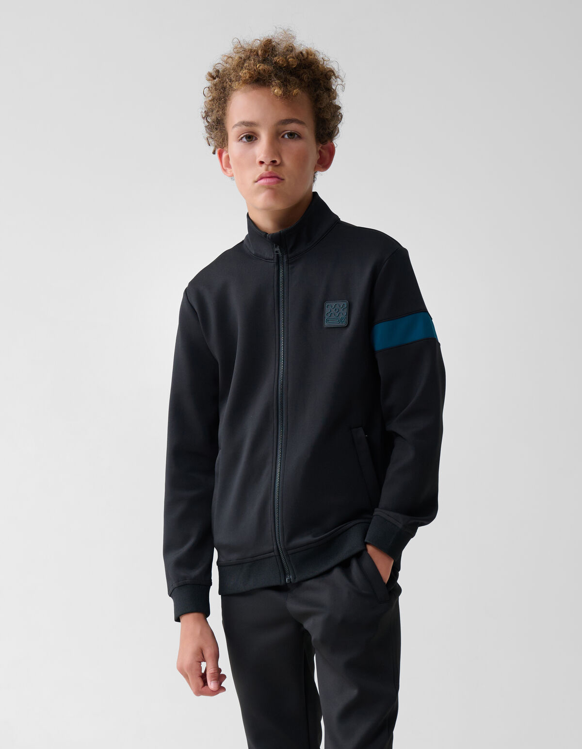 Label Cardigan Zwart SHOEBY BOYS