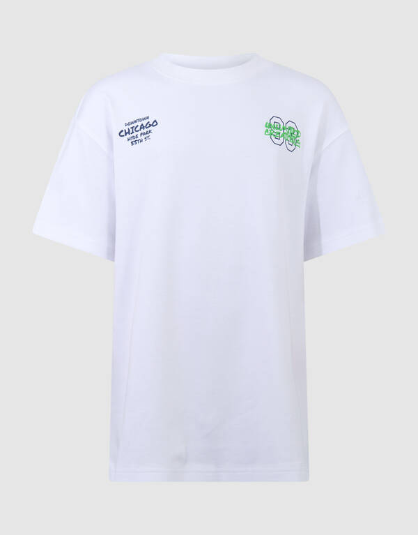 Downtown Artwork T-shirt Wit SHOEBY BOYS