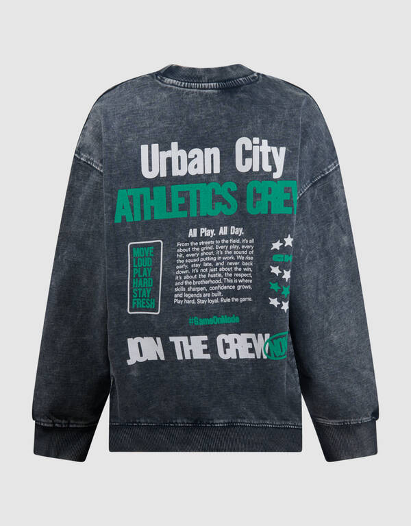 Urban City Sweater Donkergrijs SHOEBY BOYS