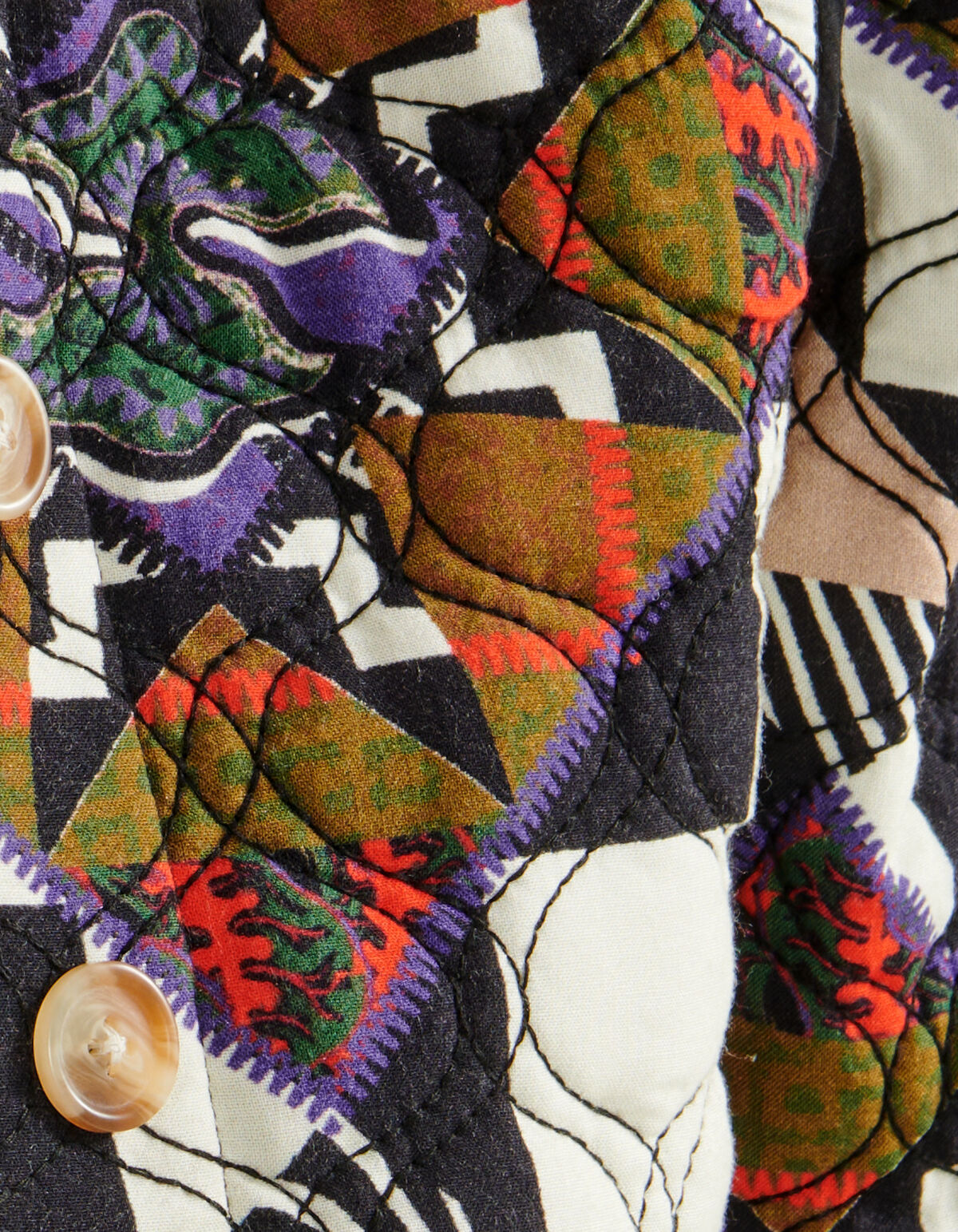 Quilted Embroidery Jack Gebroken Wit By Lonneke SHOEBY WOMEN