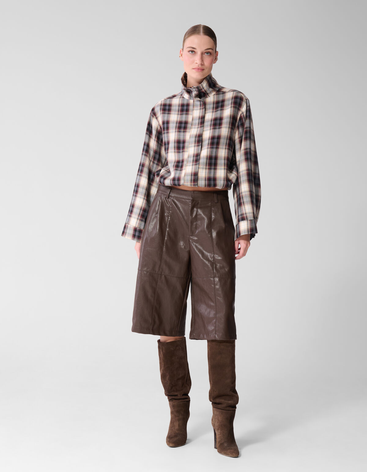 Vegan Leren Bermuda Donkerbruin By Mieke SHOEBY WOMEN