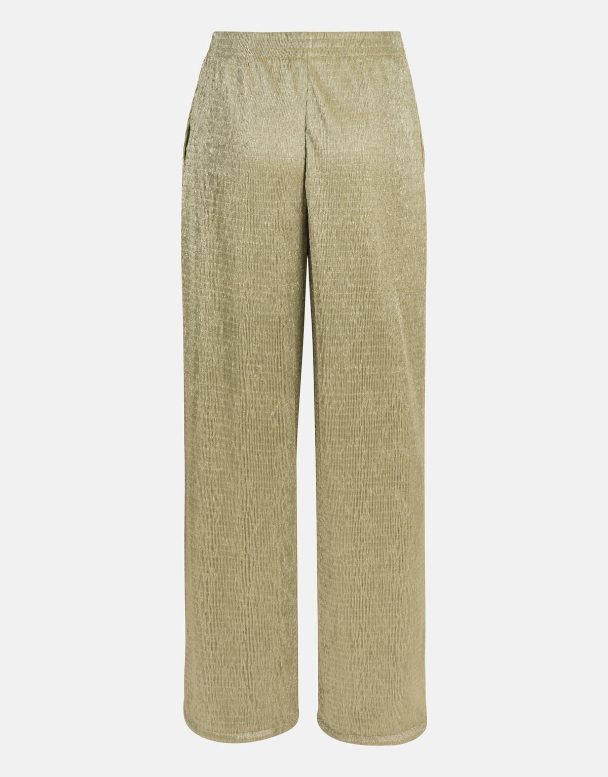 Crinkle Lurex Broek Limoengroen SHOEBY WOMEN