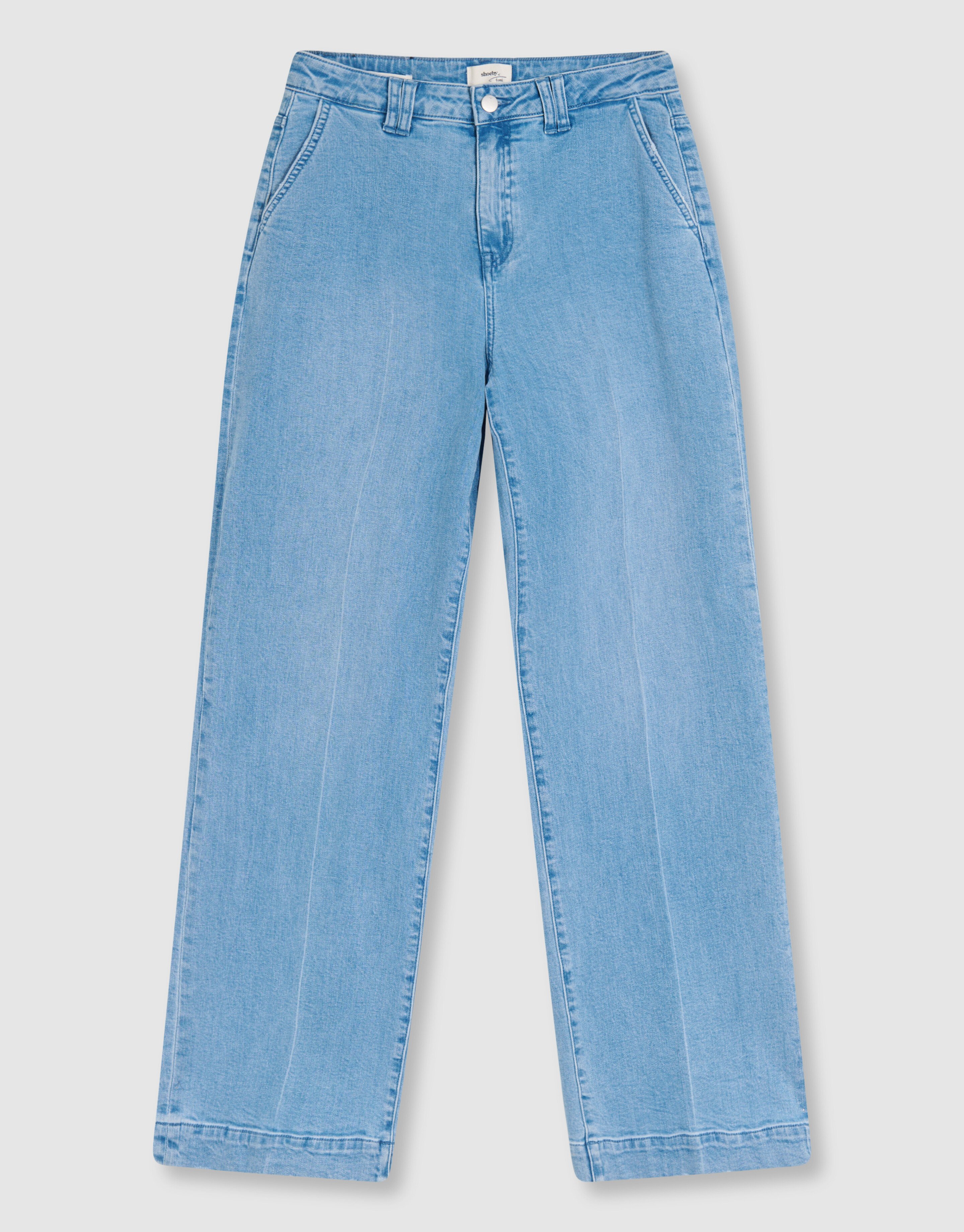 Wide Leg Fit Jeans Mediumstone By Fred SHOEBY WOMEN
