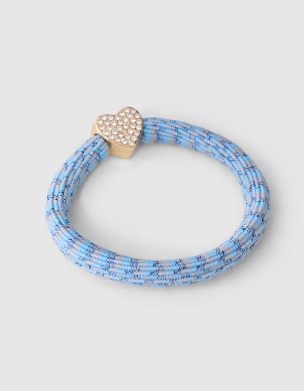 Charm Lurex Haarelastiek Lichtblauw SHOEBY ACCESSOIRES