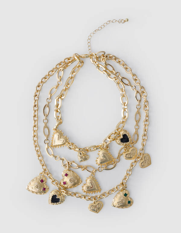 Vintage Heart Ketting Goud SHOEBY ACCESSOIRES