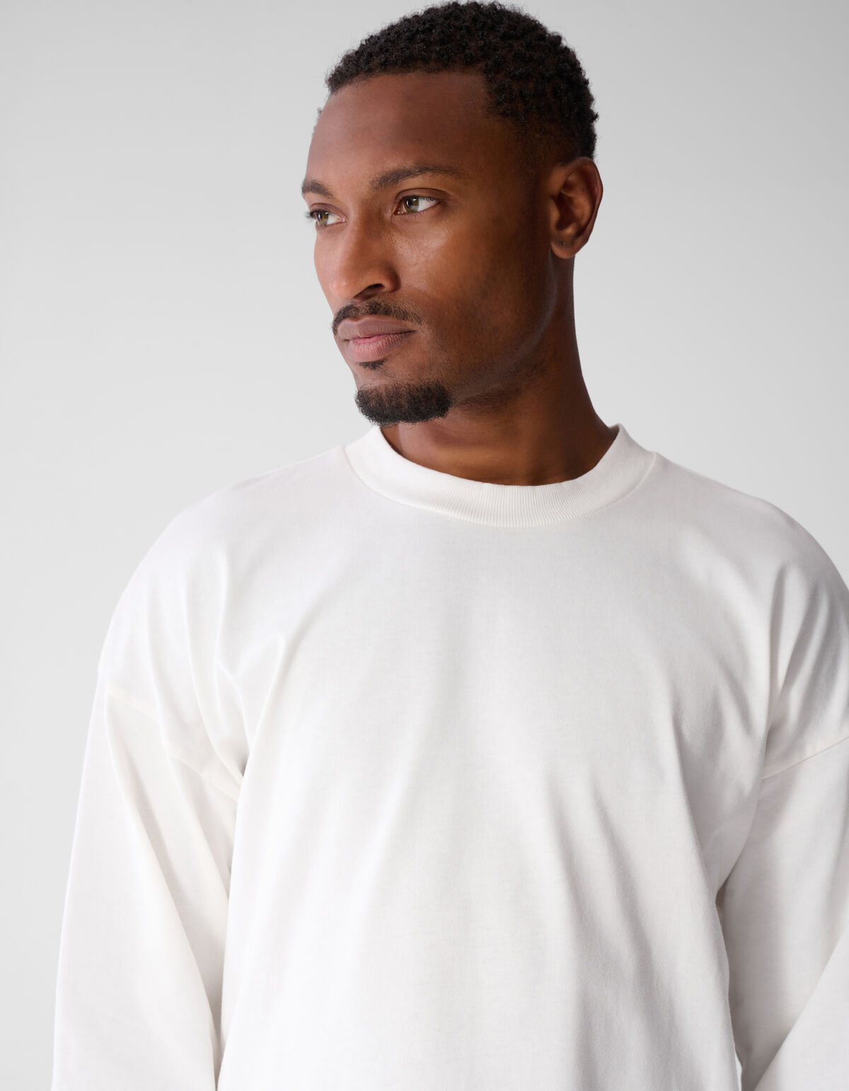 Basis Relaxed Fit Longsleeve Wit SHOEBY MEN