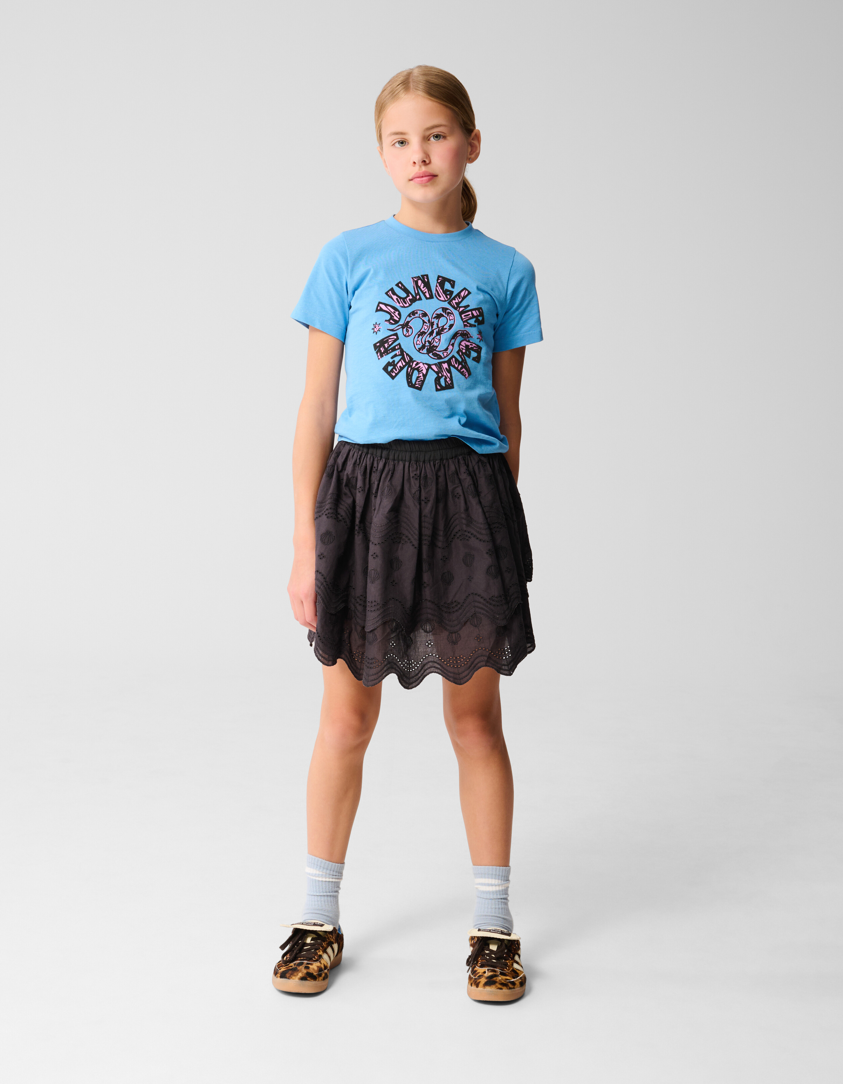 Jungle T-shirt Blauw SHOEBY GIRLS