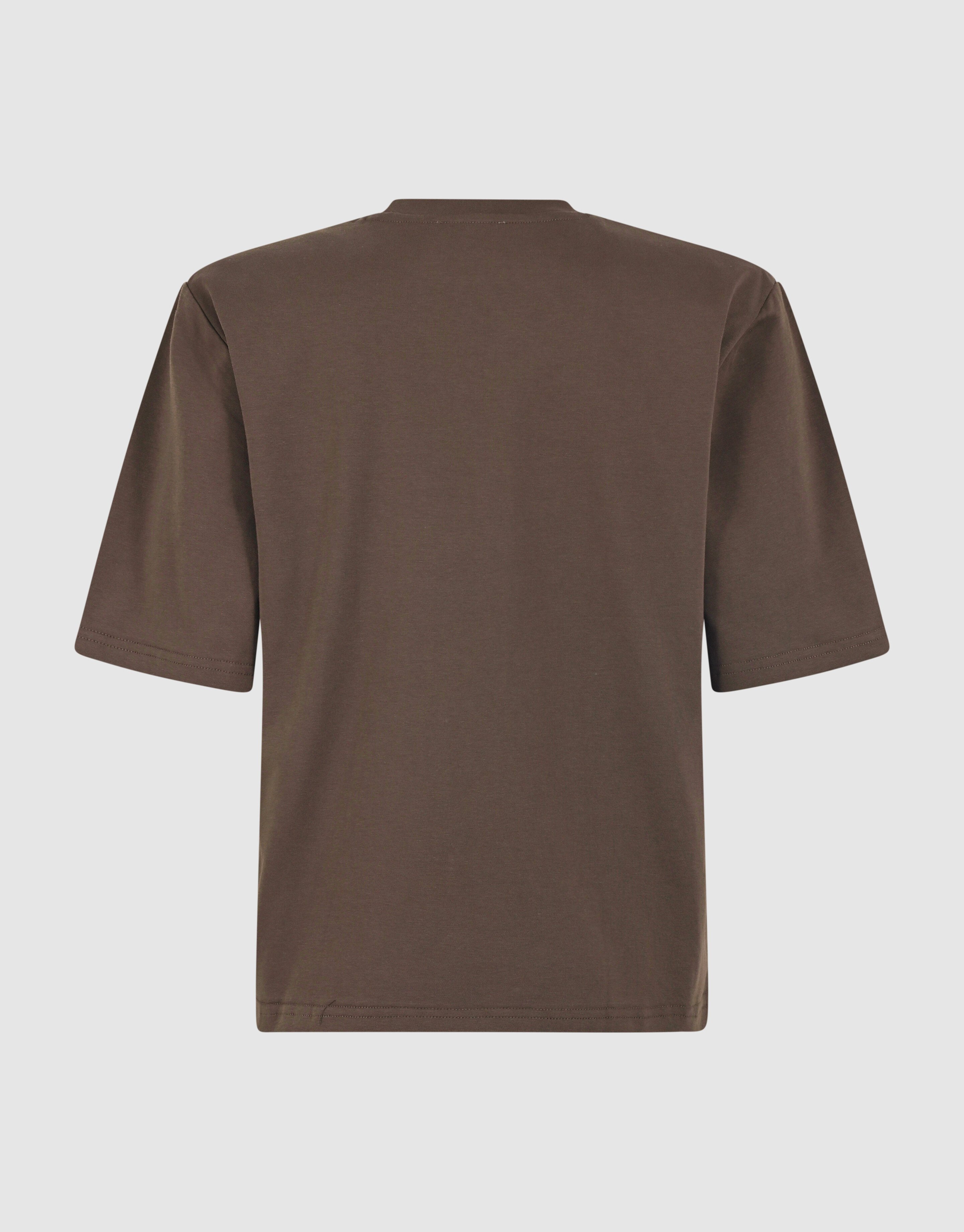 Shoulderpadded T-shirt Donkerbruin SHOEBY WOMEN
