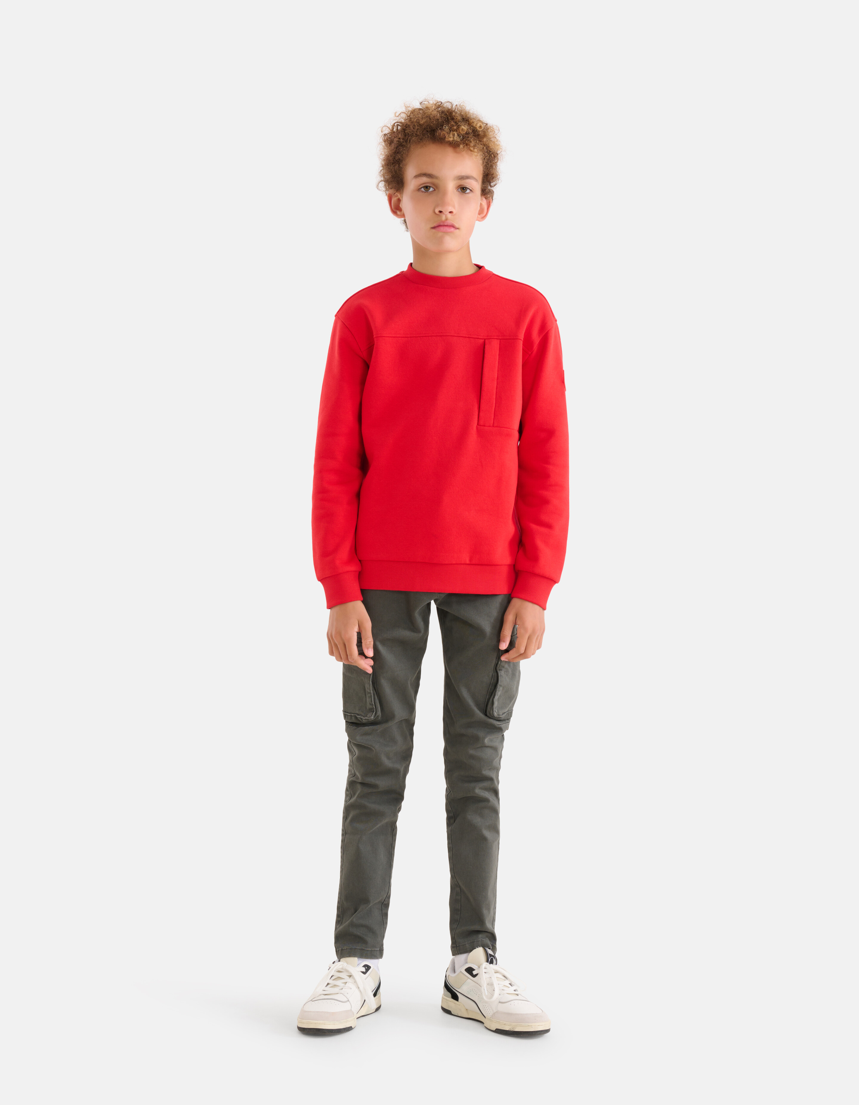 Pocket Sweater Rood SHOEBY BOYS