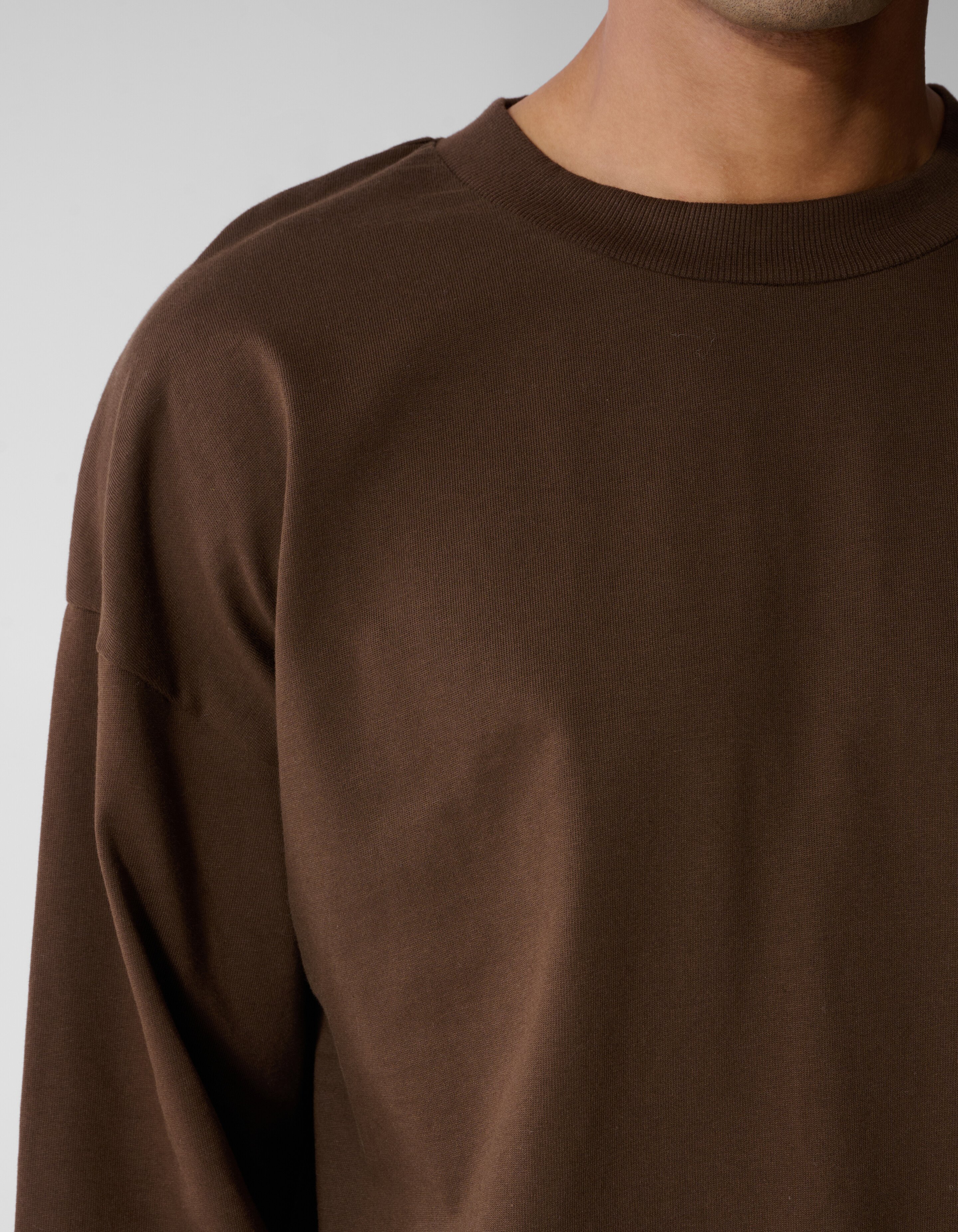 Basis Relaxed Fit Longsleeve Bruin SHOEBY MEN