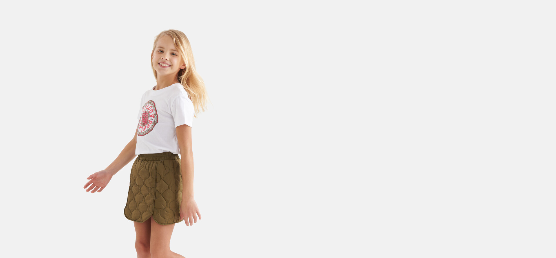 Loose Fit T-shirt Wit SHOEBY GIRLS