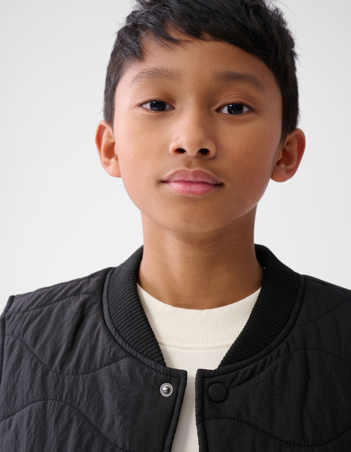 Structuur Bodywarmer Zwart SHOEBY BOYS